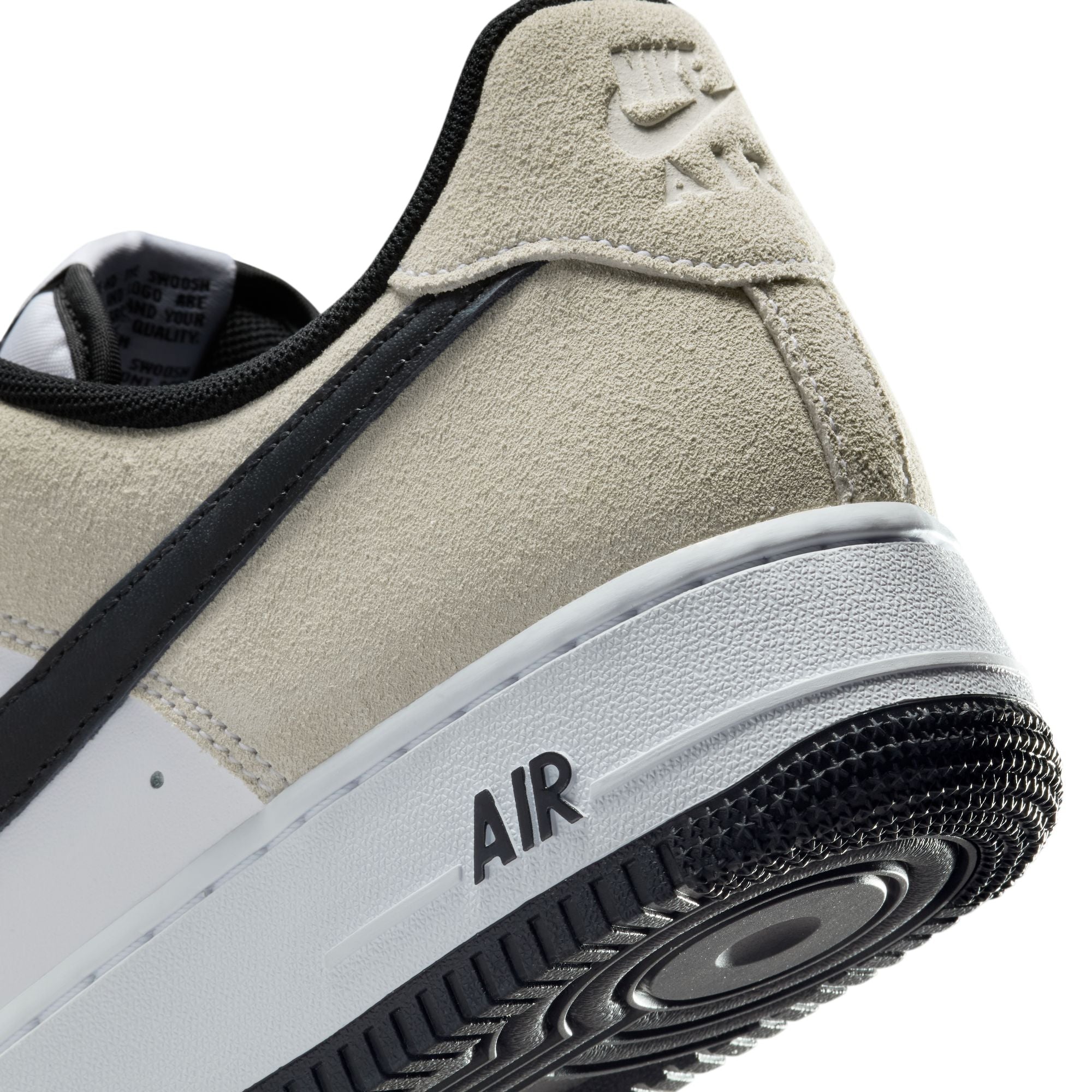 Nike Air Force 1 '07 LV8 Sneakers - White & Black Basketball Shoes for Men | Perfect for Casual Wear, Street Style & Everyday Comfort