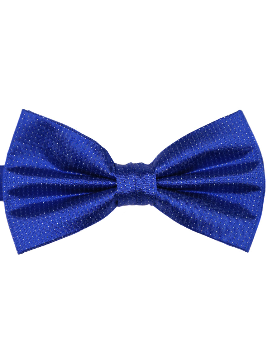 DÉCLIC Classic Microdot Bow Tie - Royal Blue - Elegant Men's Accessory for Weddings, Parties & Formal Events