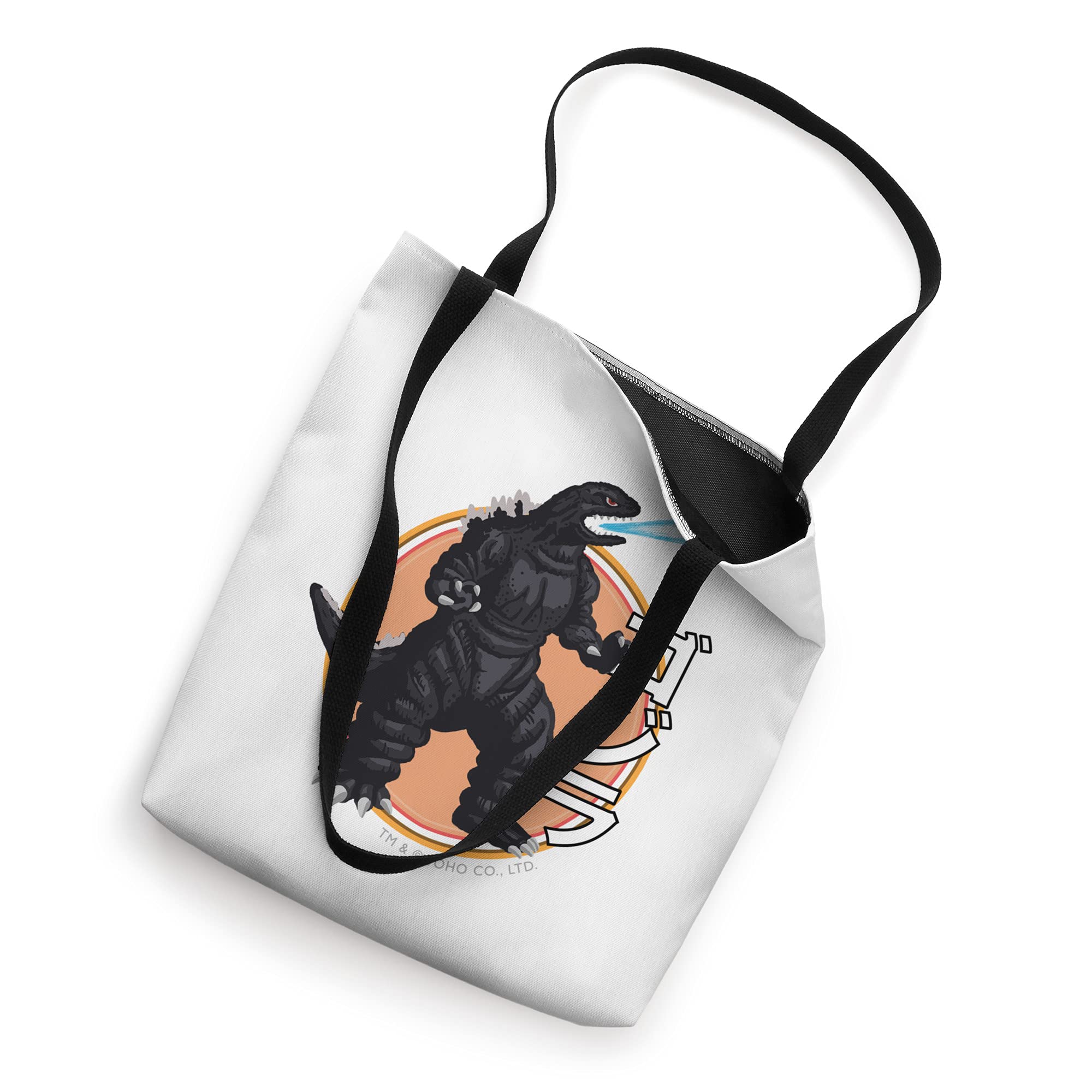 Godzilla Illustrated Tote Bag - Durable Canvas Shopper with Japanese Monster Art - Perfect for Grocery Shopping, Beach Trips & Anime Conventions