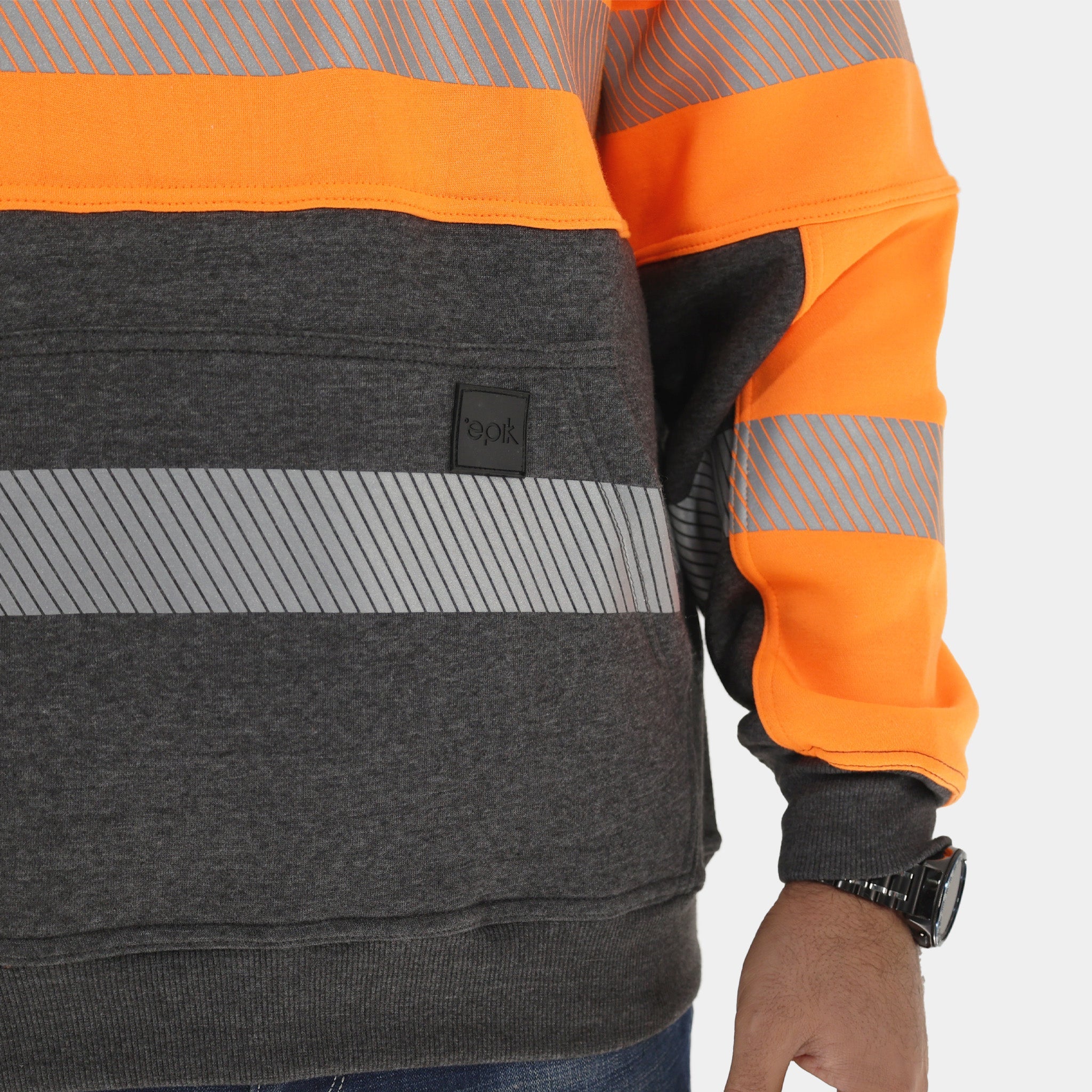 Peak 2.0 Hoodie for Men & Women - Orange Pullover Fleece Hooded Sweatshirt - Comfortable Casual Wear for Outdoor Activities, Gym & Street Style