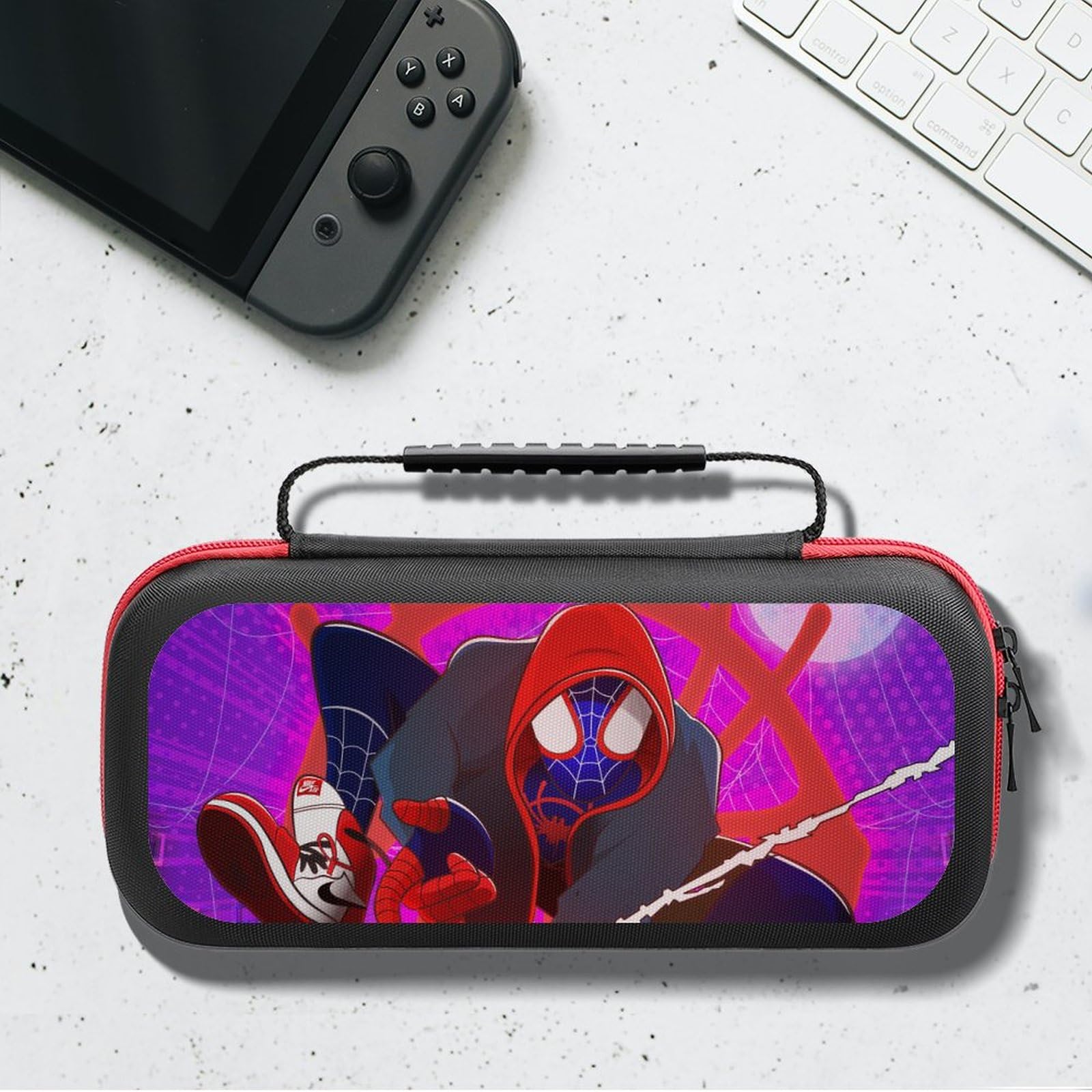 Premium Protective Case for Nintendo Switch & Switch OLED - Durable Travel Carrying Case with Extra Storage Space | Perfect for Gaming On-The-Go, Travel Protection & Accessory Organization | Style 16