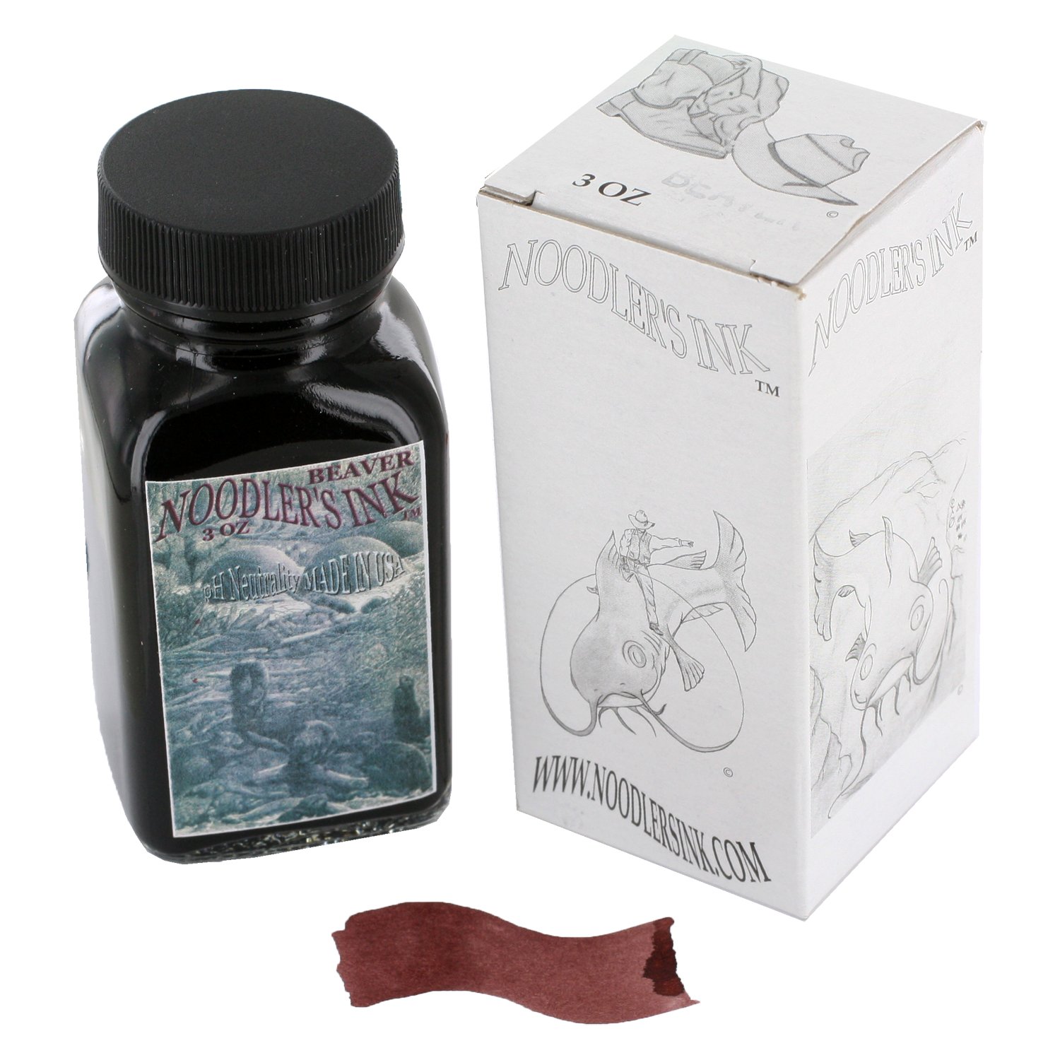 Noodler's Ink Refills Beaver Bottled Ink - ND-19024 | Fountain Pen Ink for Writing, Drawing & Calligraphy | Ideal for Artists, Students & Professionals