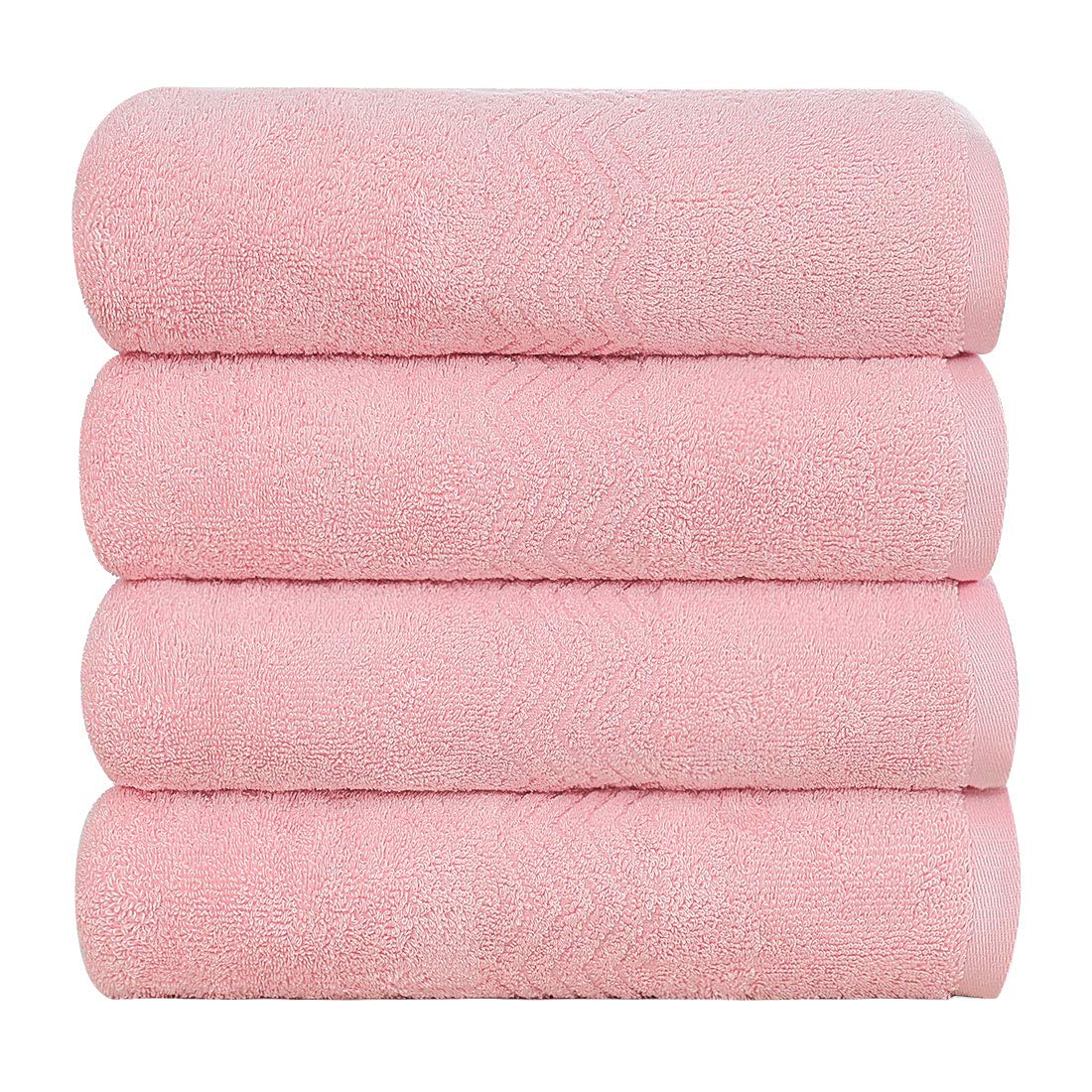 Premium 100% Cotton Bath Towel Set - Ultra Soft & Absorbent Luxury Hotel & Spa Quality - 4 Piece (27