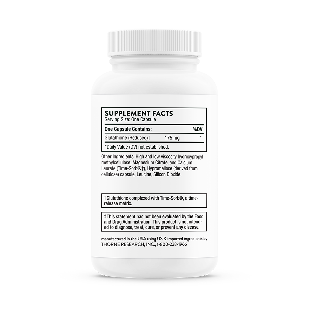Thorne Glutathione SR (SA540) - Premium Sustained Release Supplement for Immune Support & Detox - Ideal for Daily Wellness & Antioxidant Boost