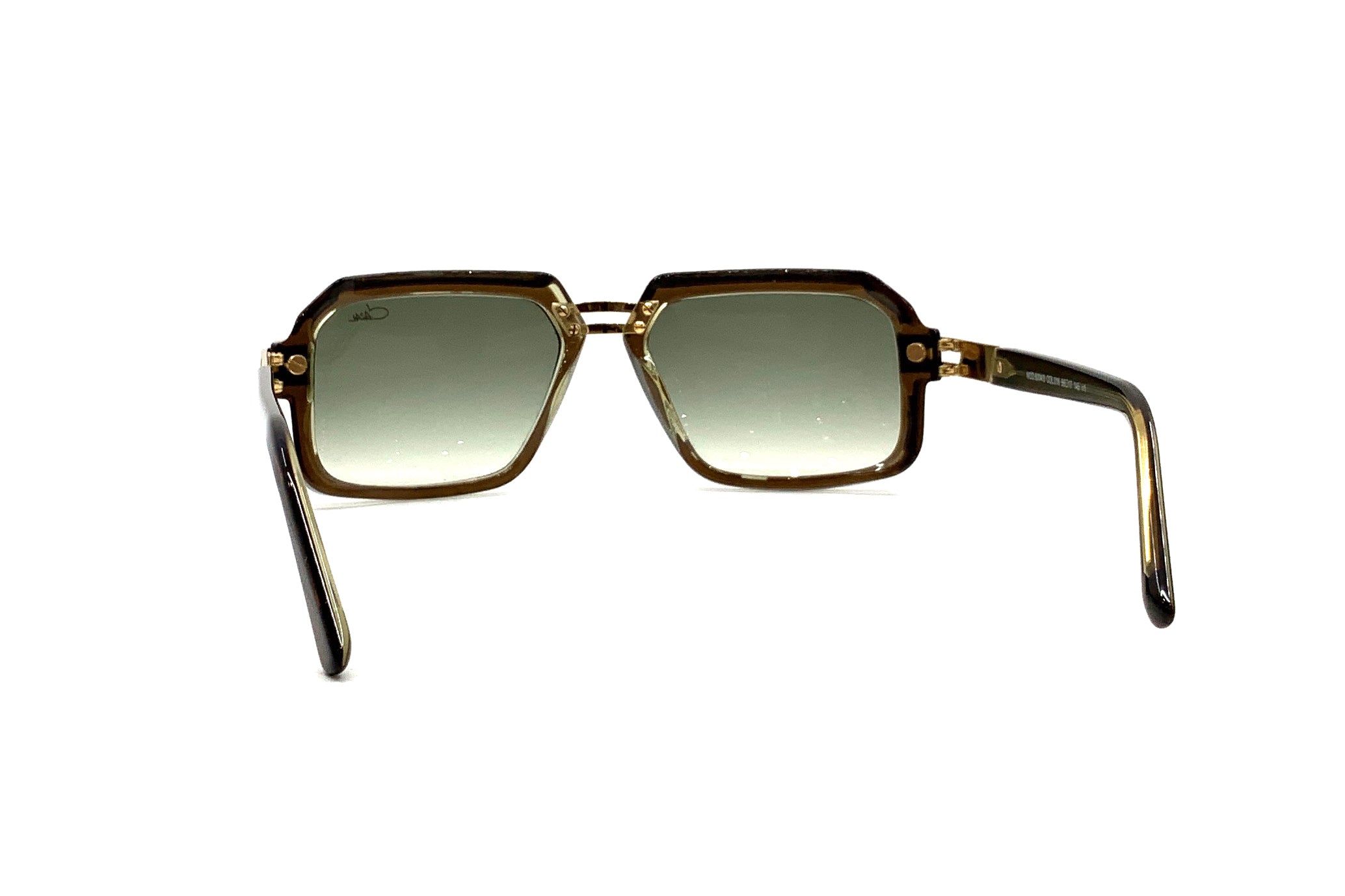Cazal 6004/3 Sunglasses - Olive Transparent Frame, UV Protection, Retro Style for Men & Women - Perfect for Outdoor Activities, Driving, and Fashion Accessories
