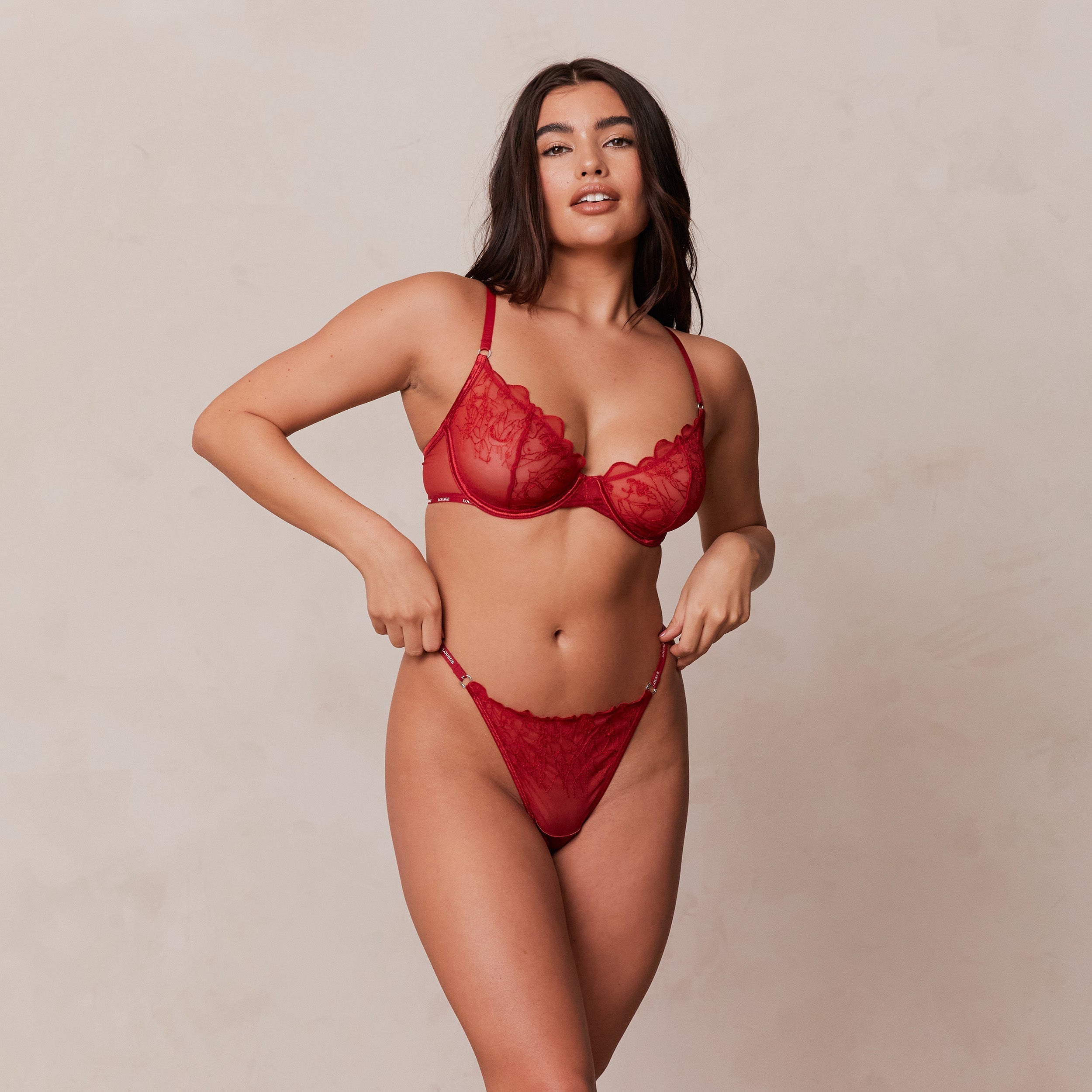 Maroon Balcony Bra - Comfortable Lace Underwire Bra for Women | Perfect for Everyday Wear & Lounge