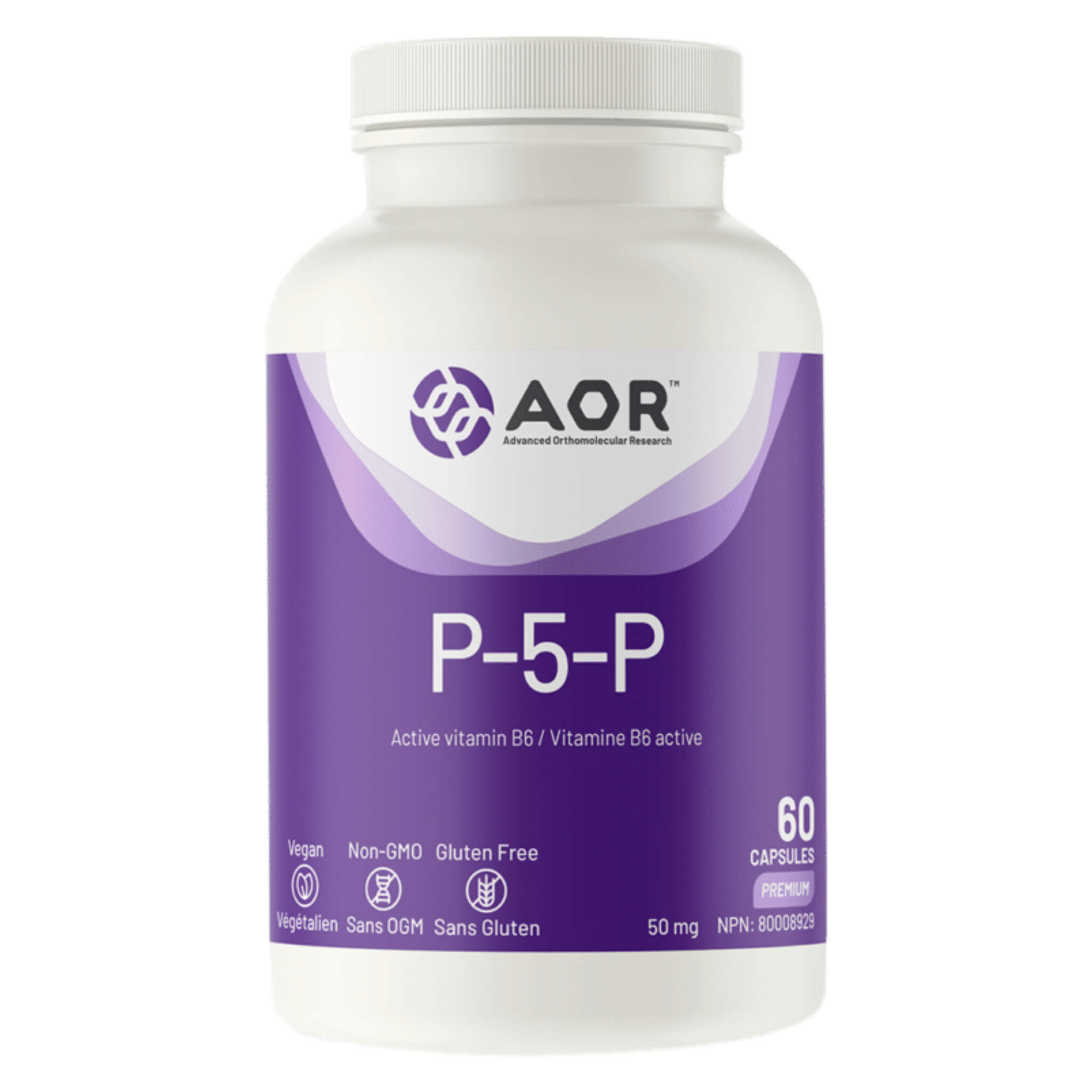 P5P 50mg Vitamin B6 Supplement - 60 Vegan Capsules for Energy, Metabolism & Nerve Health | Supports Stress Relief & Hormonal Balance