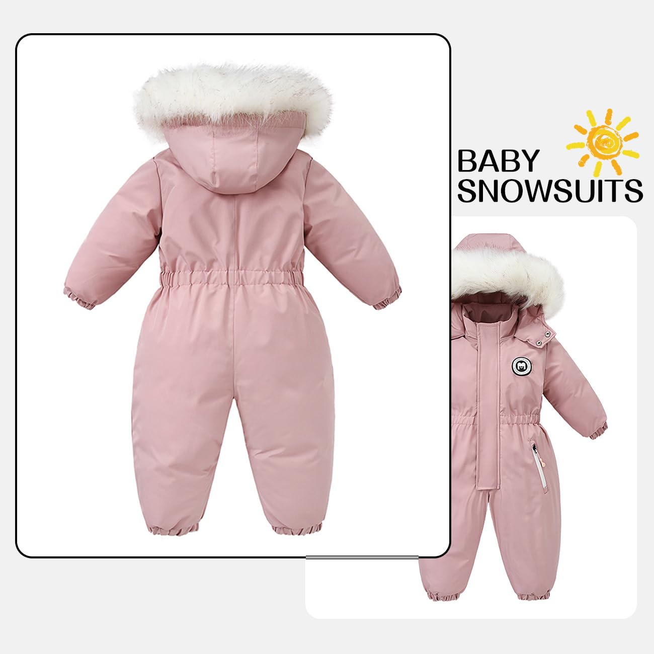 Toddler Girl Winter Ski & Rain Jacket with Snow Bibs Suit - Waterproof Coat & Pants Set for Kids - Perfect for Skiing, Snow Play & Outdoor Winter Activities