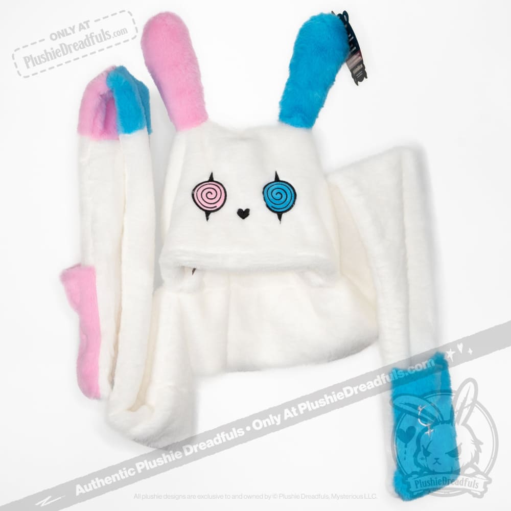 Scoodie Dreadful Gender Dysphoria Rabbit Scarf Hoodie - Cozy Unisex Winter Wear for Anxiety Relief & LGBTQ+ Support