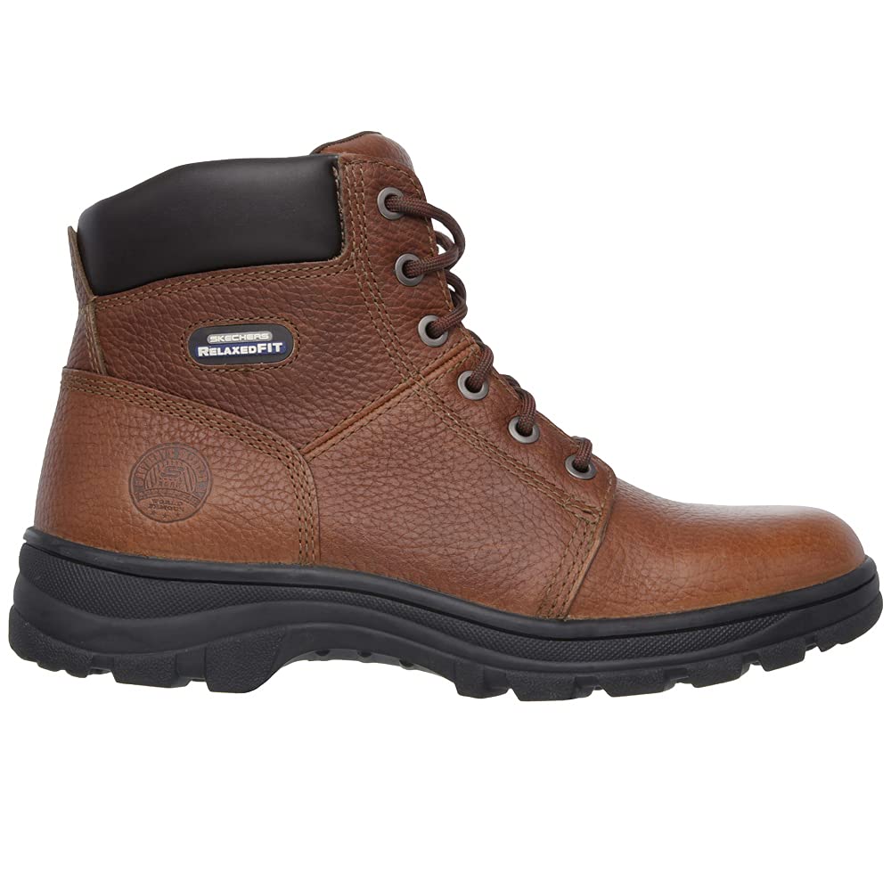 Skechers Men's Slip-Resistant Work Shoes - Non-Slip Safety Shoes for Construction, Restaurant & Warehouse Workers - Comfortable & Durable Work Boots for Long Shifts