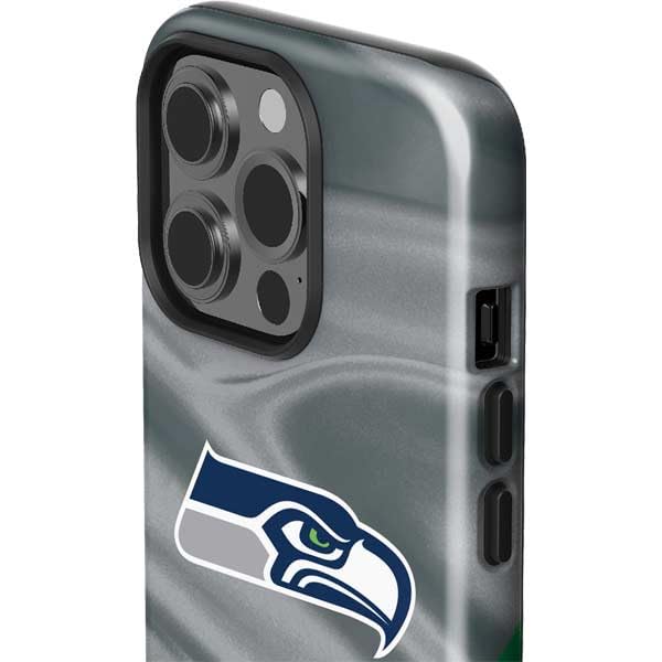 Skinit Impact-Resistant Phone Case for iPhone 13 Pro - Officially Licensed NFL Seattle Seahawks Design | Durable Protection for Football Fans & Game Days