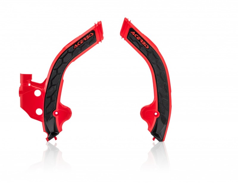 Acerbis 20-23 Beta RR 2T/4T Frame Guard X Grip - Red/Black - Motorcycle Protection for Off-Road & Enduro Riding