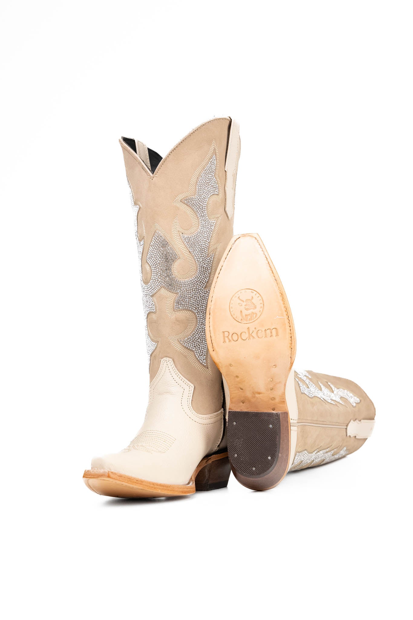 Makayla Midi Wide Calf Snip Toe Cowgirl Boots for Women - Comfortable Western Riding Boots for Country Dancing, Rodeo & Casual Wear