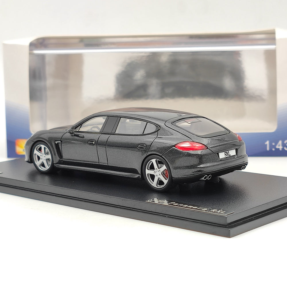 1:43 Scale 2012 Porsche Ruf Panamera RXL Grey Resin Diecast Model Car #214002 - Limited Edition Collectible Toy for Adults, Car Enthusiasts & Gift Ideas | Perfect for Display, Racing Collections & Home Decor