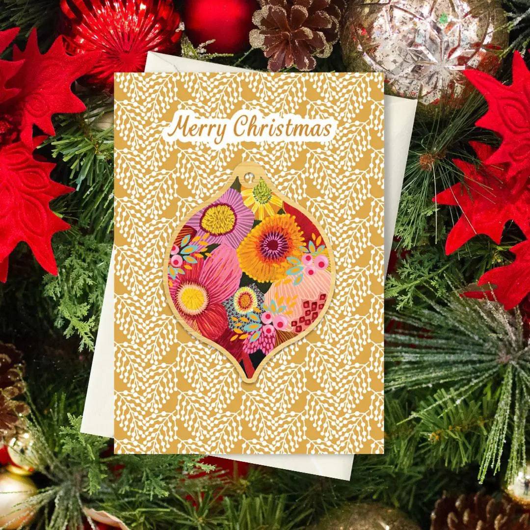 Golden Bunch Christmas Ornament - Elegant Holiday Tree Decorations for Xmas, Home & Party Decor - Perfect for Christmas Trees, Gift Wrapping & Festive Celebrations