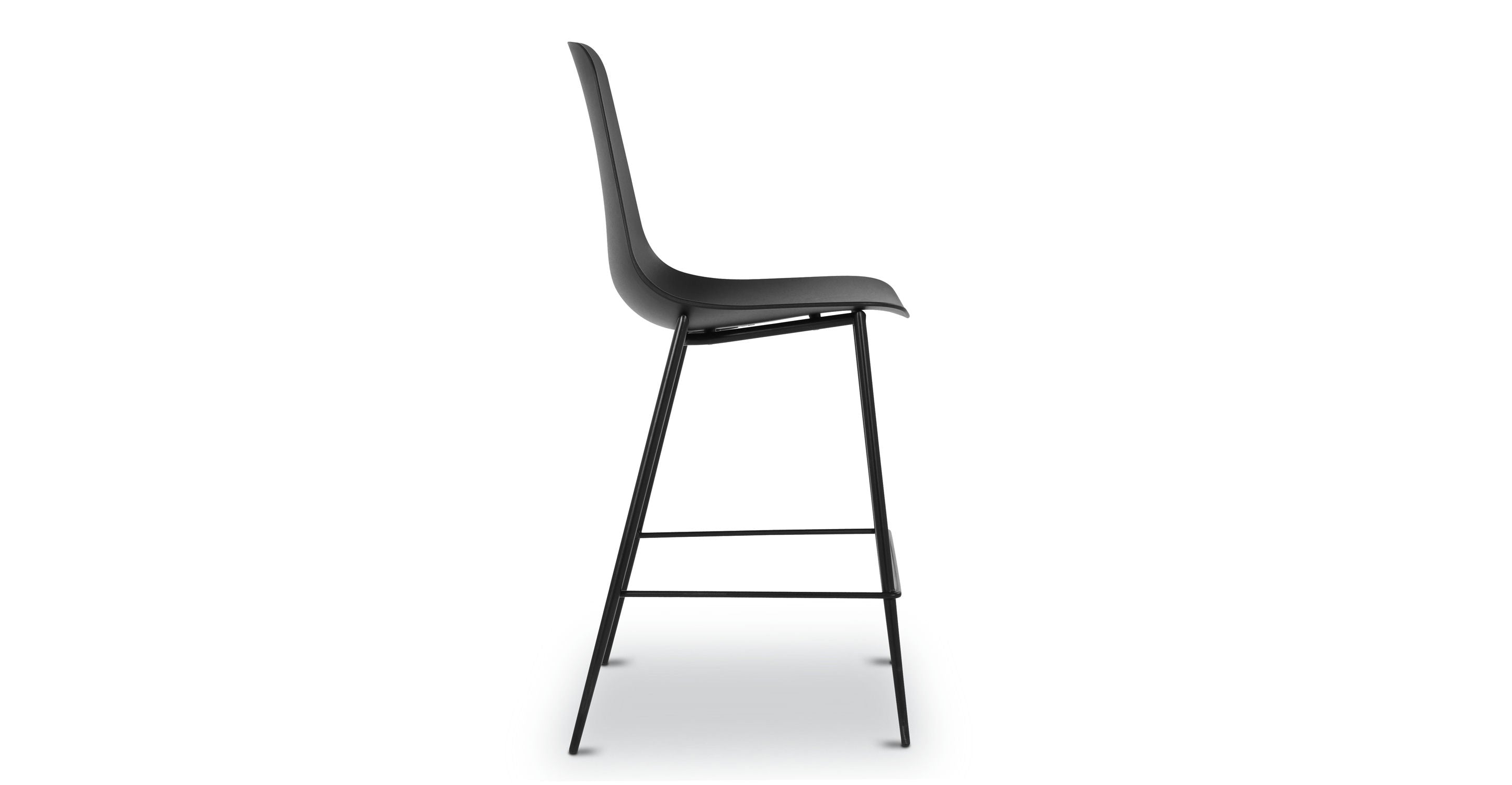Isla Counter Height Stool - Adjustable Bar Stool with Backrest, Modern Kitchen Island Stool for Dining & Breakfast Nook, Perfect for Home, Cafe & Restaurant Use