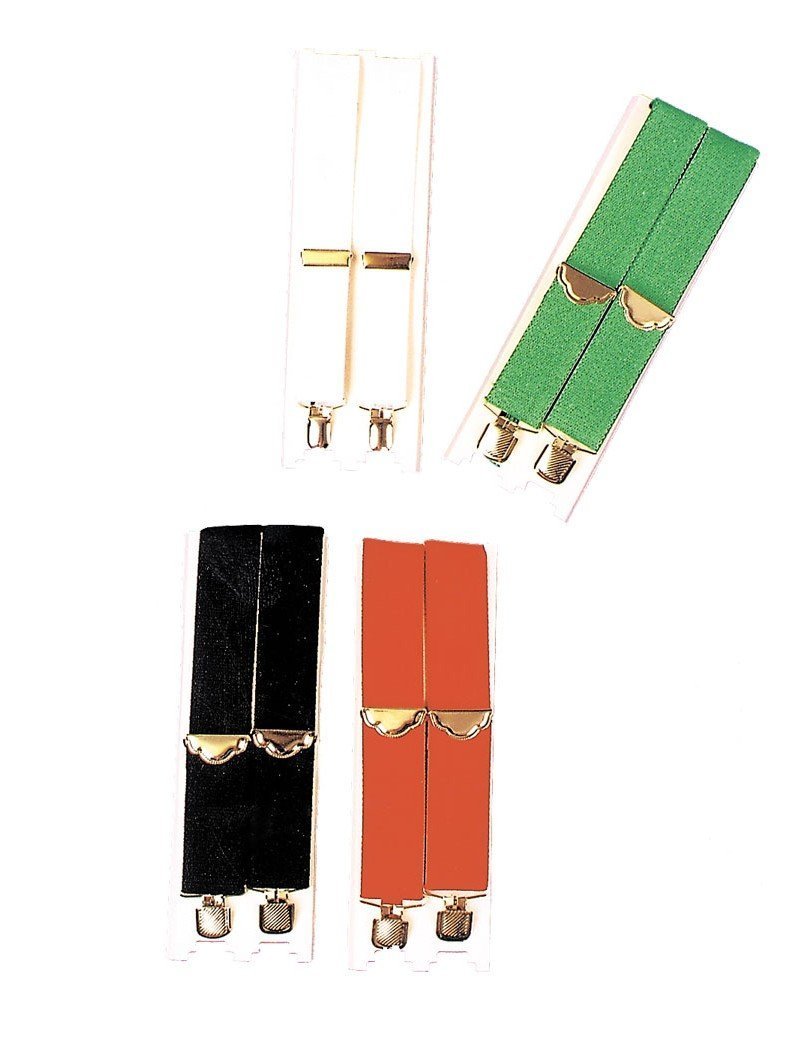 Vintage 1890s Style Suspenders for Men - Classic Red Adjustable Braces for Formal Wear & Costume Events