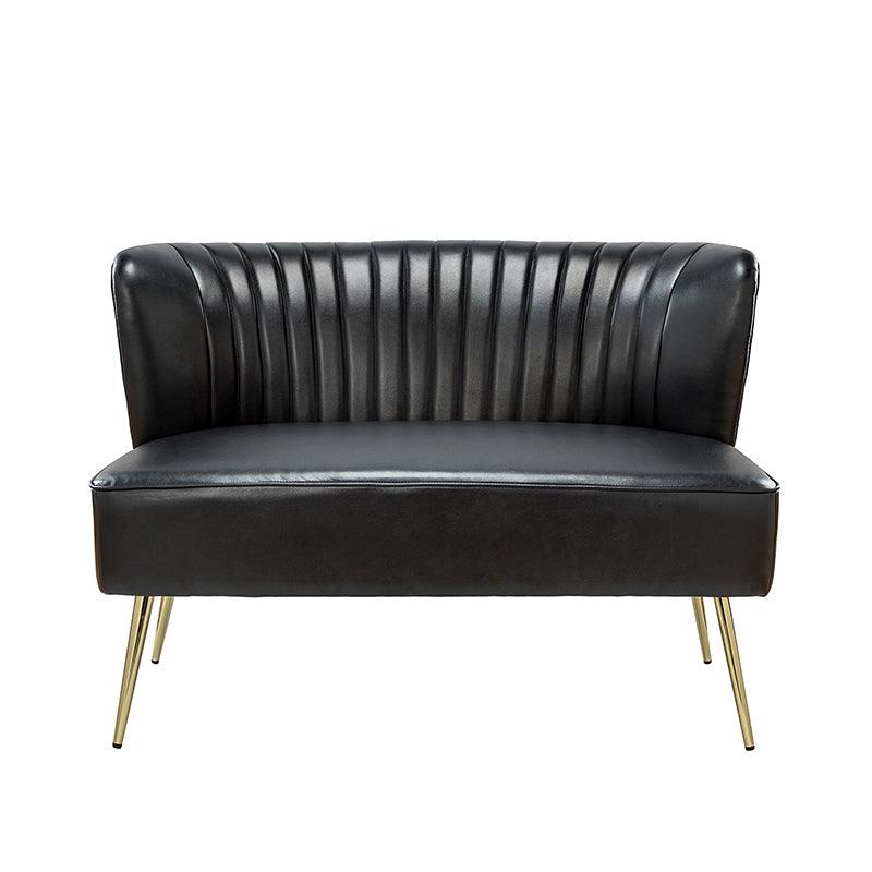 Agnes Vegan Leather Loveseat - Eco-Friendly Faux Leather Sofa for Small Spaces | Perfect for Apartments, Living Rooms & Home Offices