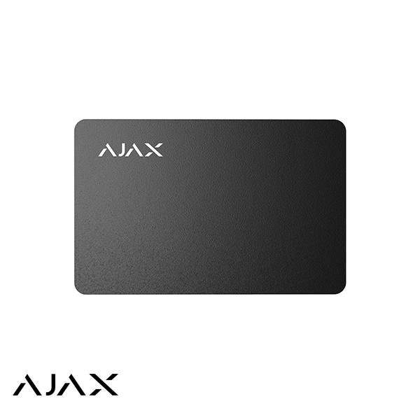 Ajax Access Pass Black - Secure Keycard for Home & Office Security Systems | Ideal for Gated Communities, Hotels, and Business Buildings