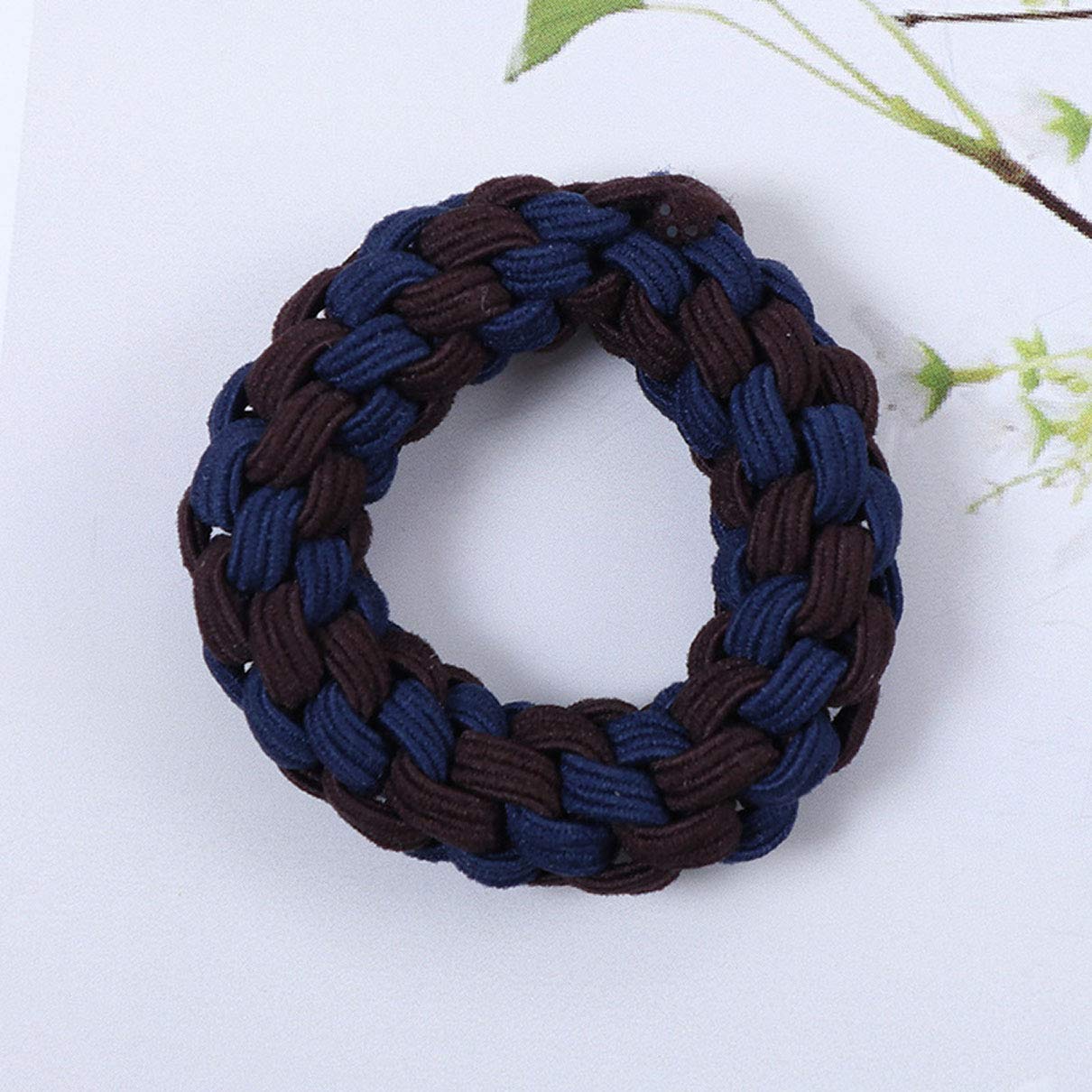 10 Pcs Braided Hair Ties for Women - Soft Ponytail Holders & Hair Elastics - No Slip Hair Bands for Workout, Yoga, Running & Daily Styling