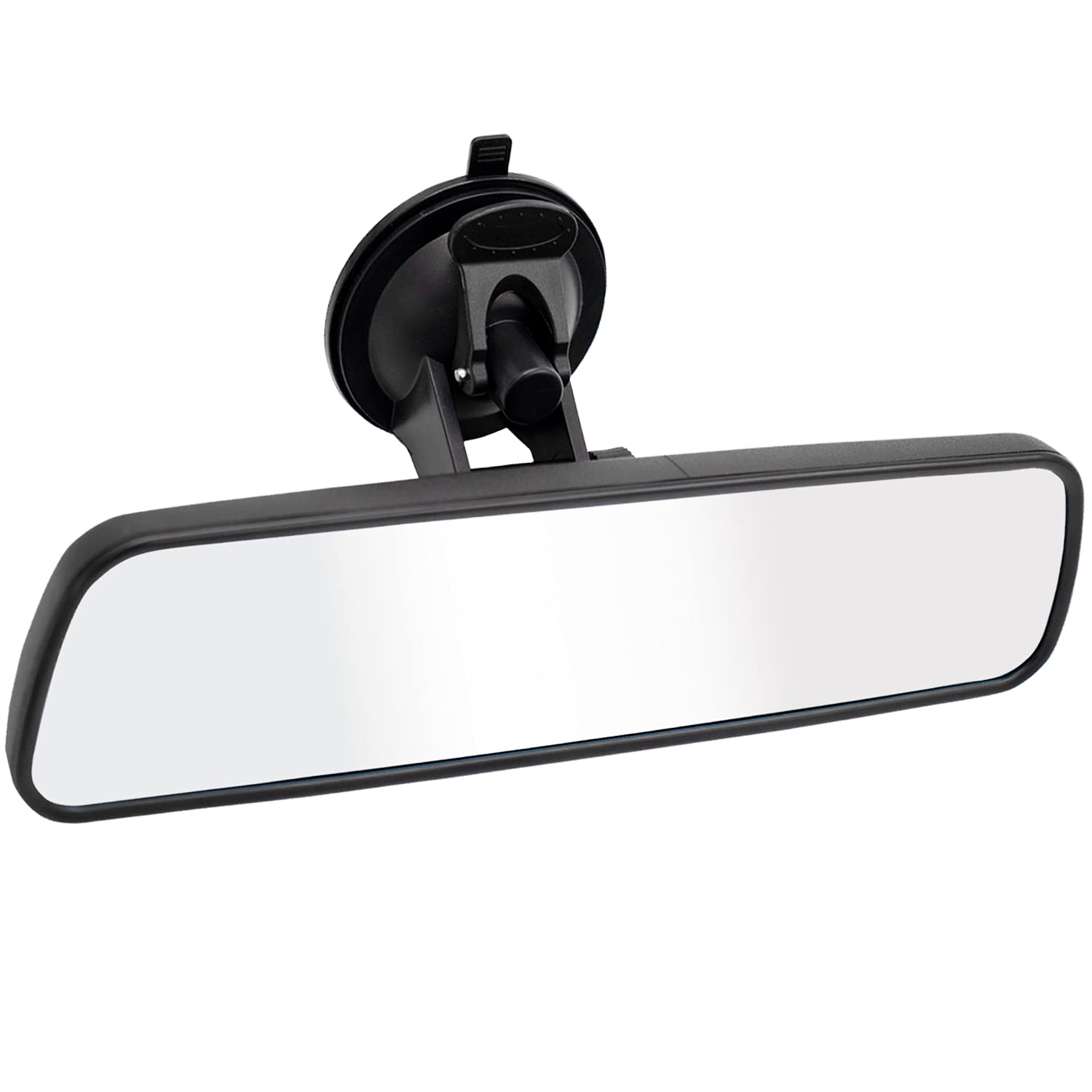 LECAMEBOR Universal HD Anti-Glare Rear View Mirror for Cars - Thickened Design with Adjustable Suction Cup - Perfect for Night Driving & Enhanced Road Safety