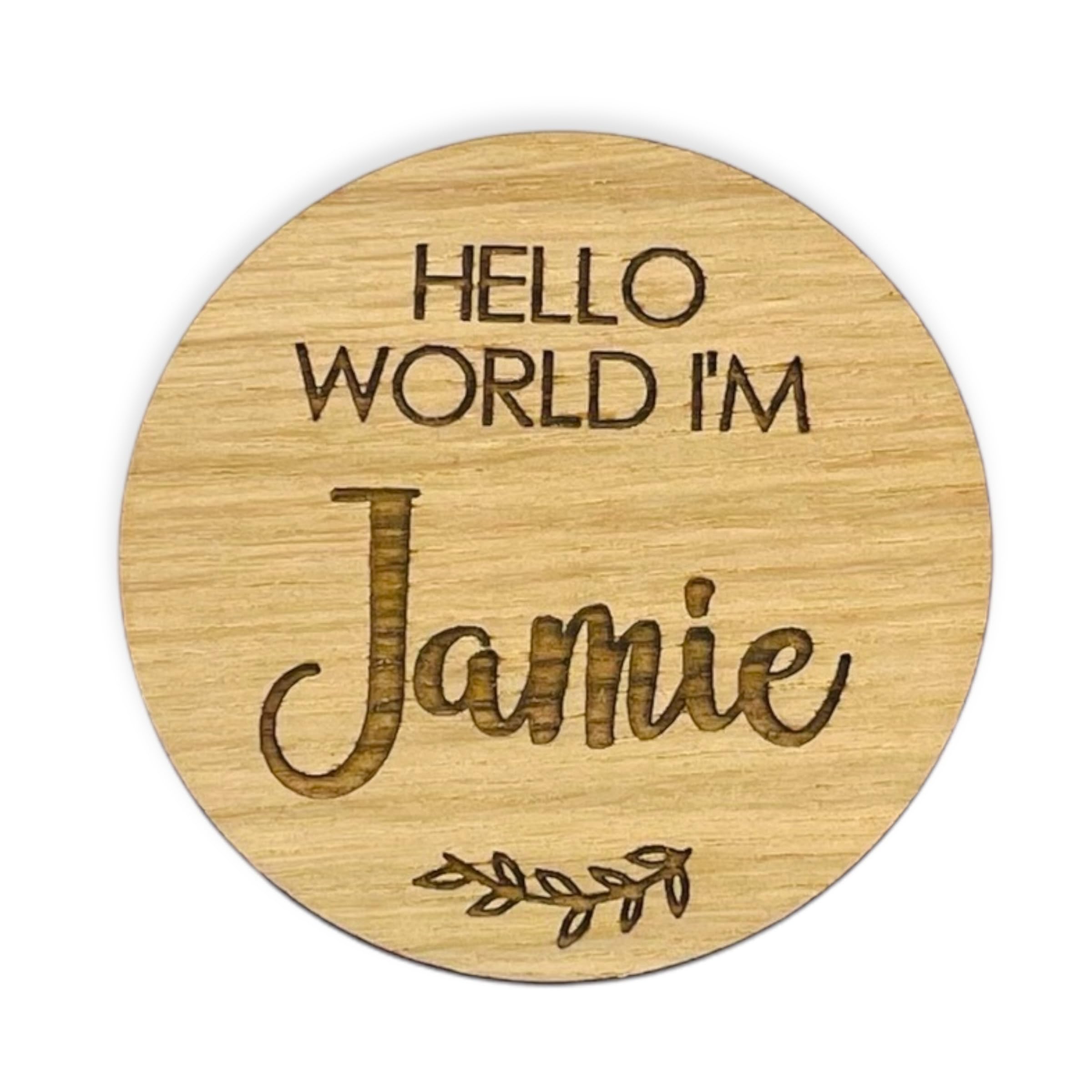 Personalized Baby Name Announcement Wooden Plaque - Custom Pregnancy Gender Reveal Gift for Newborn Welcome - Nursery Decor, Baby Shower, Gender Reveal Party