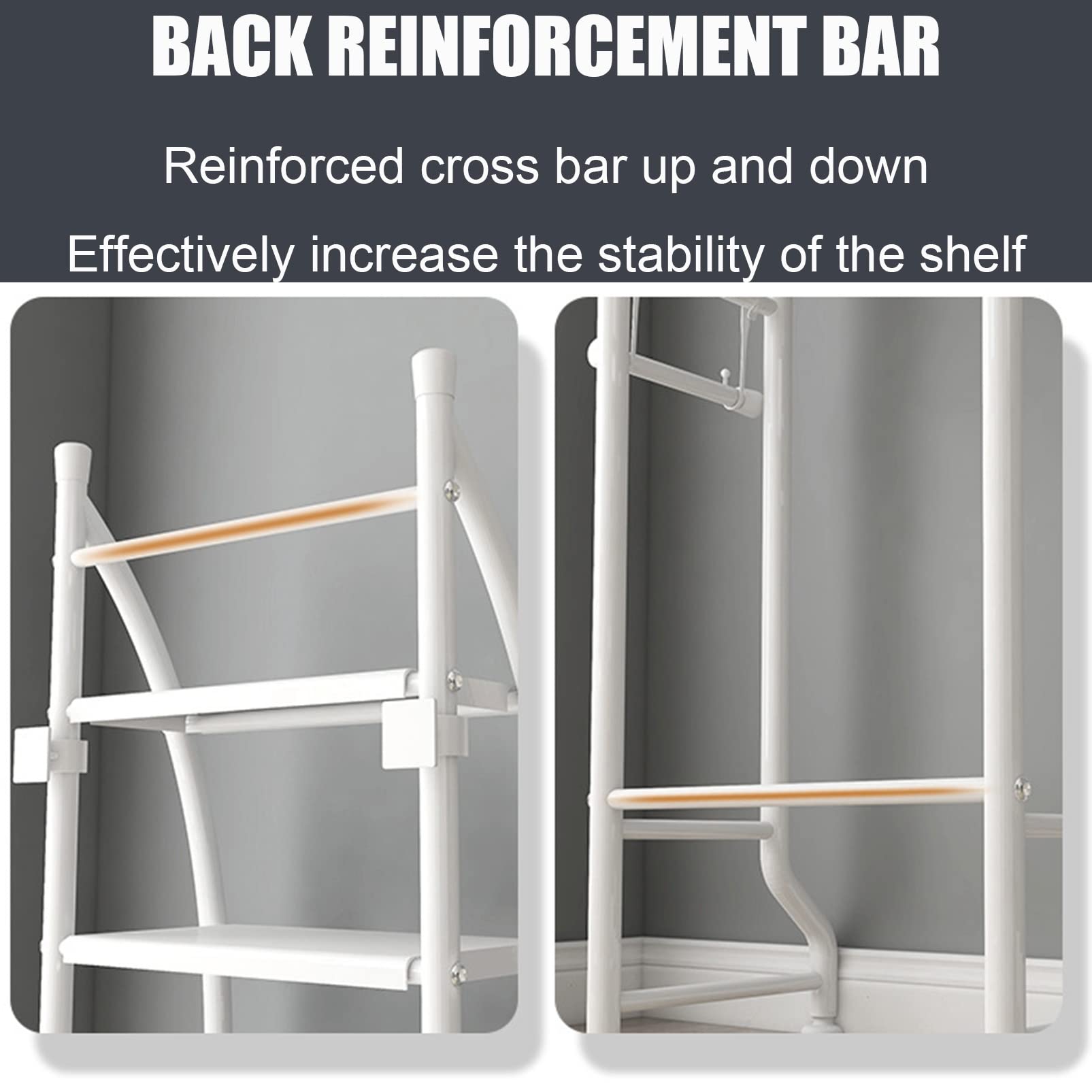 3-Tier Over The Toilet Storage Shelf - Space Saving Bathroom Organizer with Hanging Rod & Toilet Paper Holder | Freestanding Corner Shelf for Towels, Toiletries & Laundry | Perfect for Small Bathrooms, Apartments & Dorm Rooms