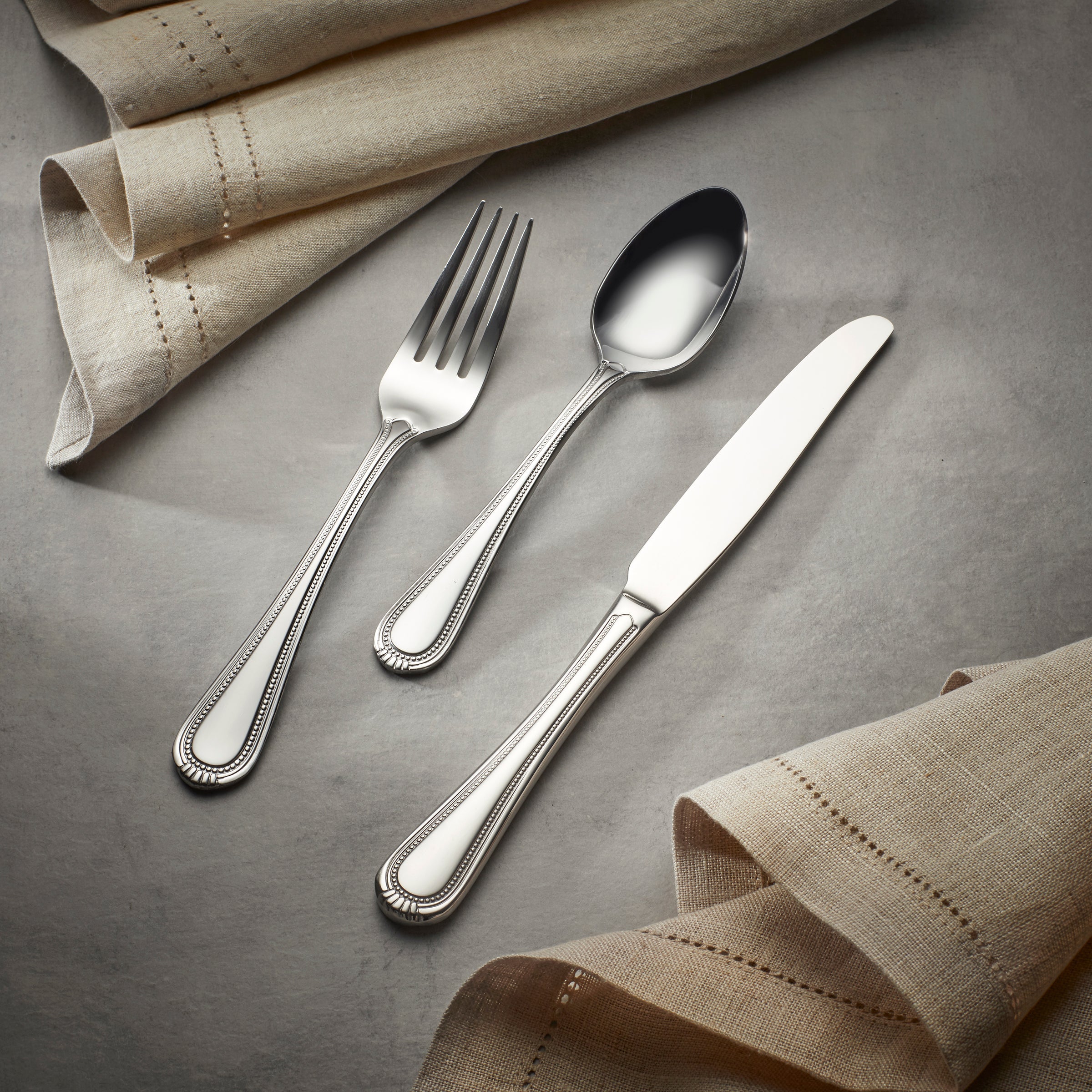 Countess 12-Piece Stainless Steel Flatware Set - Elegant Silverware for Everyday Dining, Dinner Parties & Gift Giving
