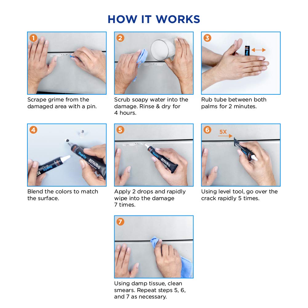 MagicEzy Auto Scratch Repair Kit (White) - Car Touch Up Paint for Scratches & Chips | Universal Fit All Makes & Models | No Color Matching Needed | Perfect for DIY Car Scratch Repair at Home or On-the-Go