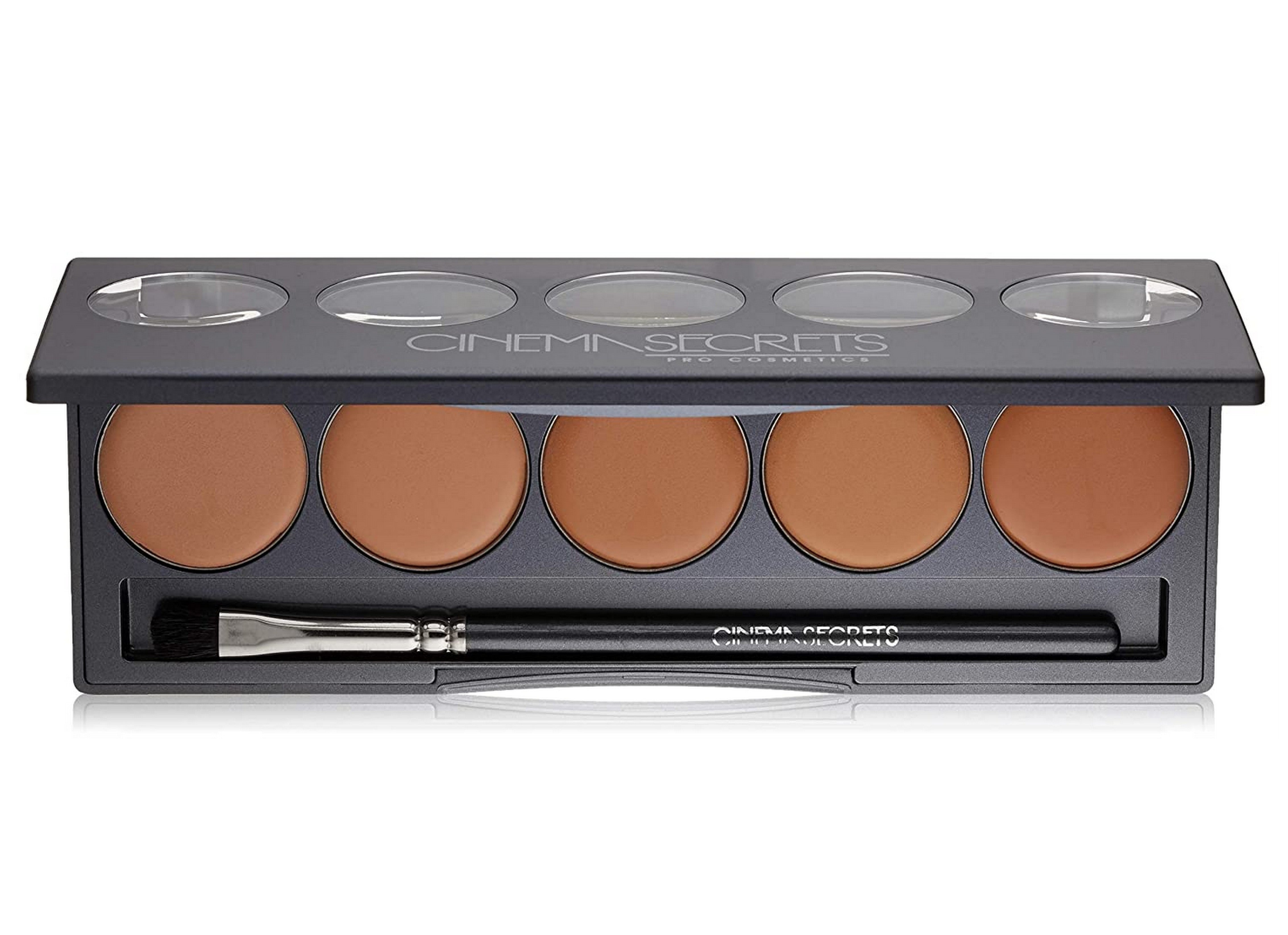 CINEMA SECRETS Pro Cosmetics Ultimate Foundation 5-in-1 Pro Palette - 500B Series | Professional Makeup Kit for Flawless Coverage, Contouring & Highlighting | Perfect for Bridal, Photography & Special Occasion Makeup