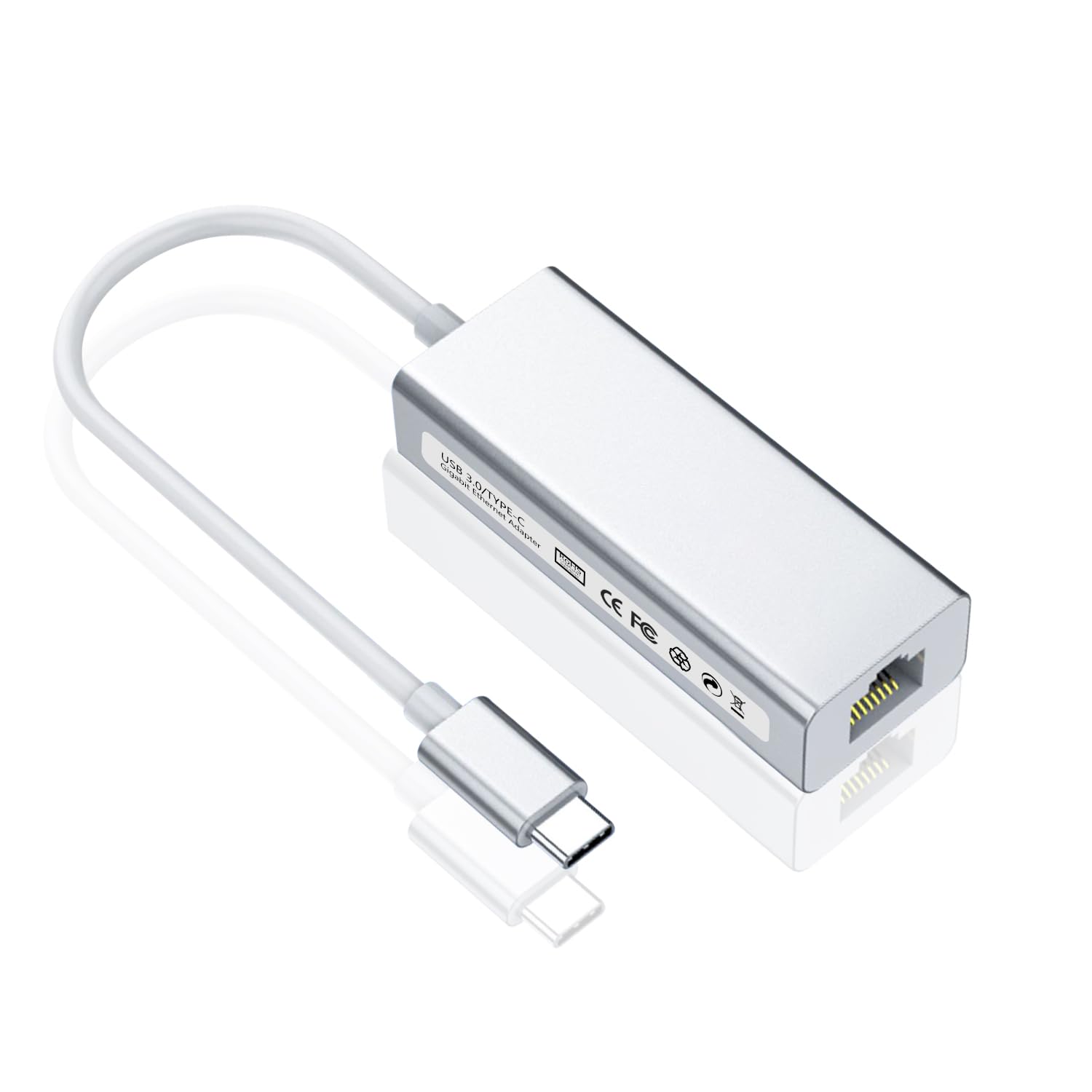 USB C to Ethernet Adapter, Type-C to RJ45 Gigabit 1000 Mbps Network Adapter for iPhone 15 Pro/Pro Max, MacBook Pro/Air, iPad Pro & More - Fast Wired Internet Connection for Gaming, Streaming & Remote Work
