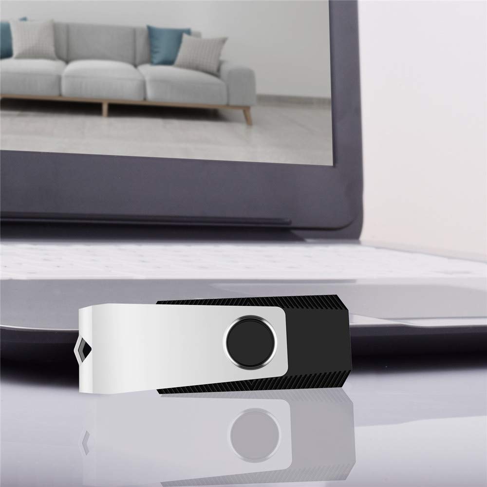 50 Pack 1GB USB Flash Drives Bulk - Swivel USB 2.0 Thumb Drives (Black, 50PCS) - Perfect for Business Promotions, School Projects & Data Storage