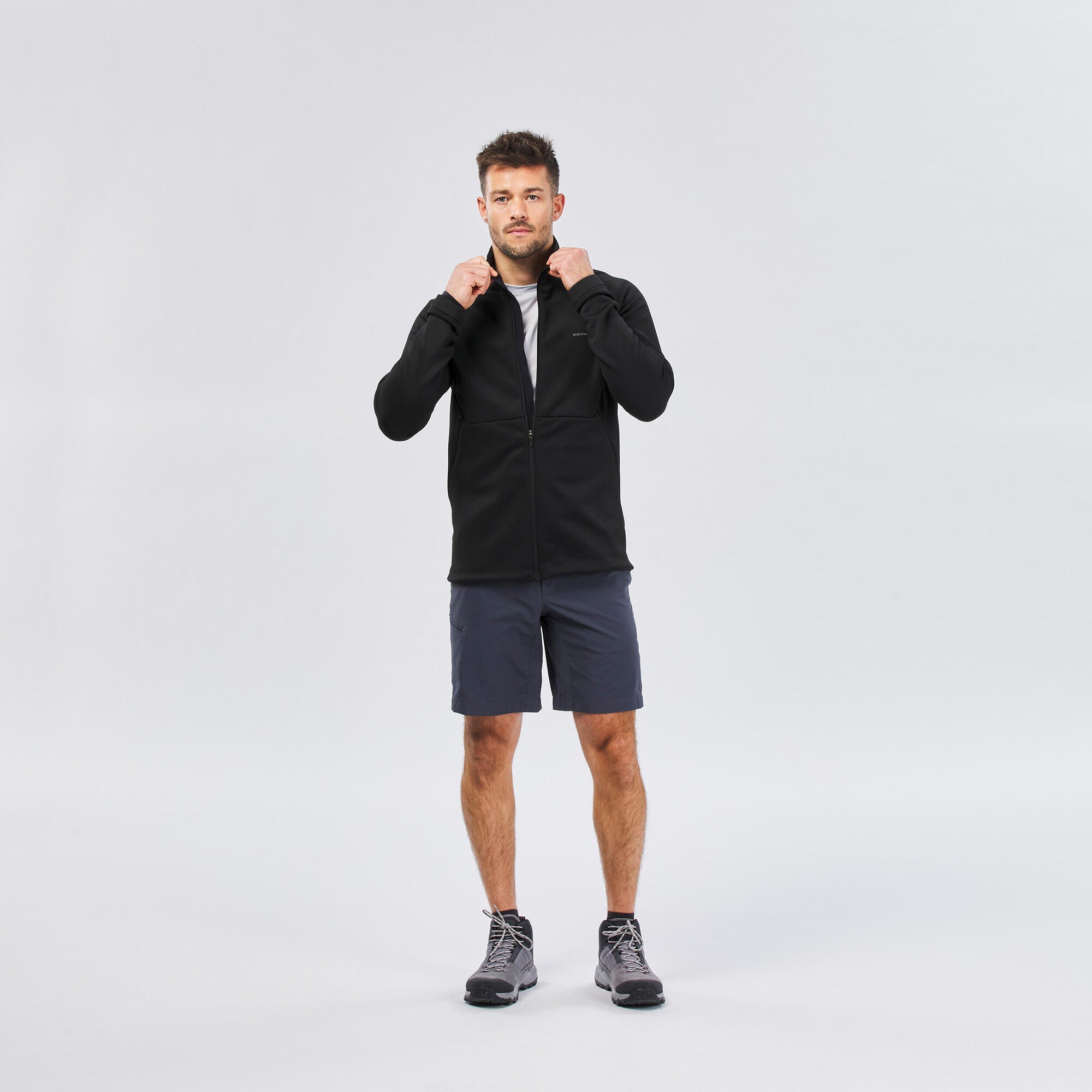 Quechua Men's MH100 Lightweight Quick-Dry Hiking Shorts for Outdoor Adventures & Travel - Perfect for Hiking, Camping, and Summer Activities