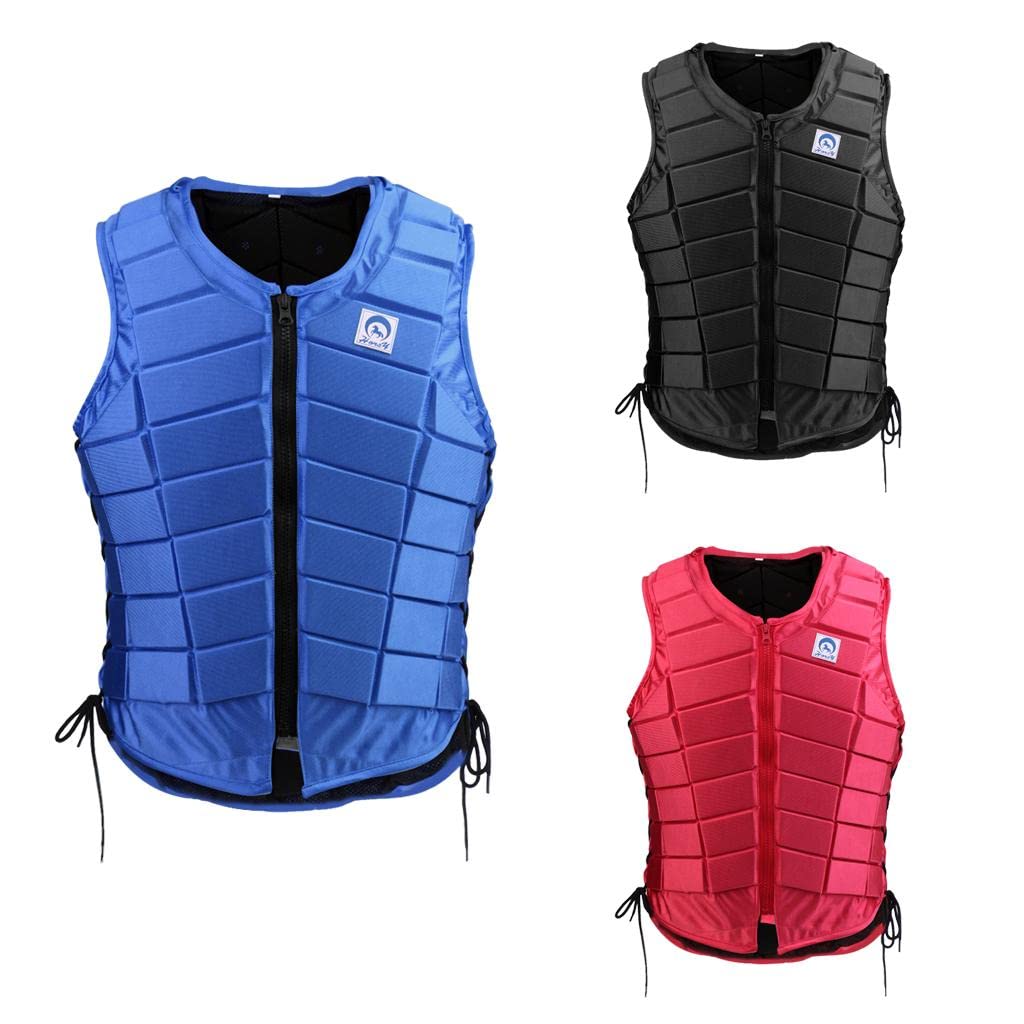 Menolana Equestrian Safety Vest for Adults & Kids - Horse Riding Protective Gear for Eventing, Jumping & Training - Adjustable Body Protector for Men & Women (Black) - Ideal for Show Jumping, Cross-Country & Riding Lessons
