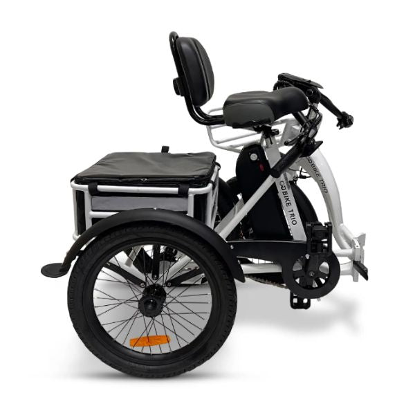 Go Bike TRIO Crossover Lightweight Foldable Electric Tricycle for Adults - 250W Motor, 20MPH, 30-50 Mile Range - Perfect for Commuting, Urban Travel & Senior Mobility