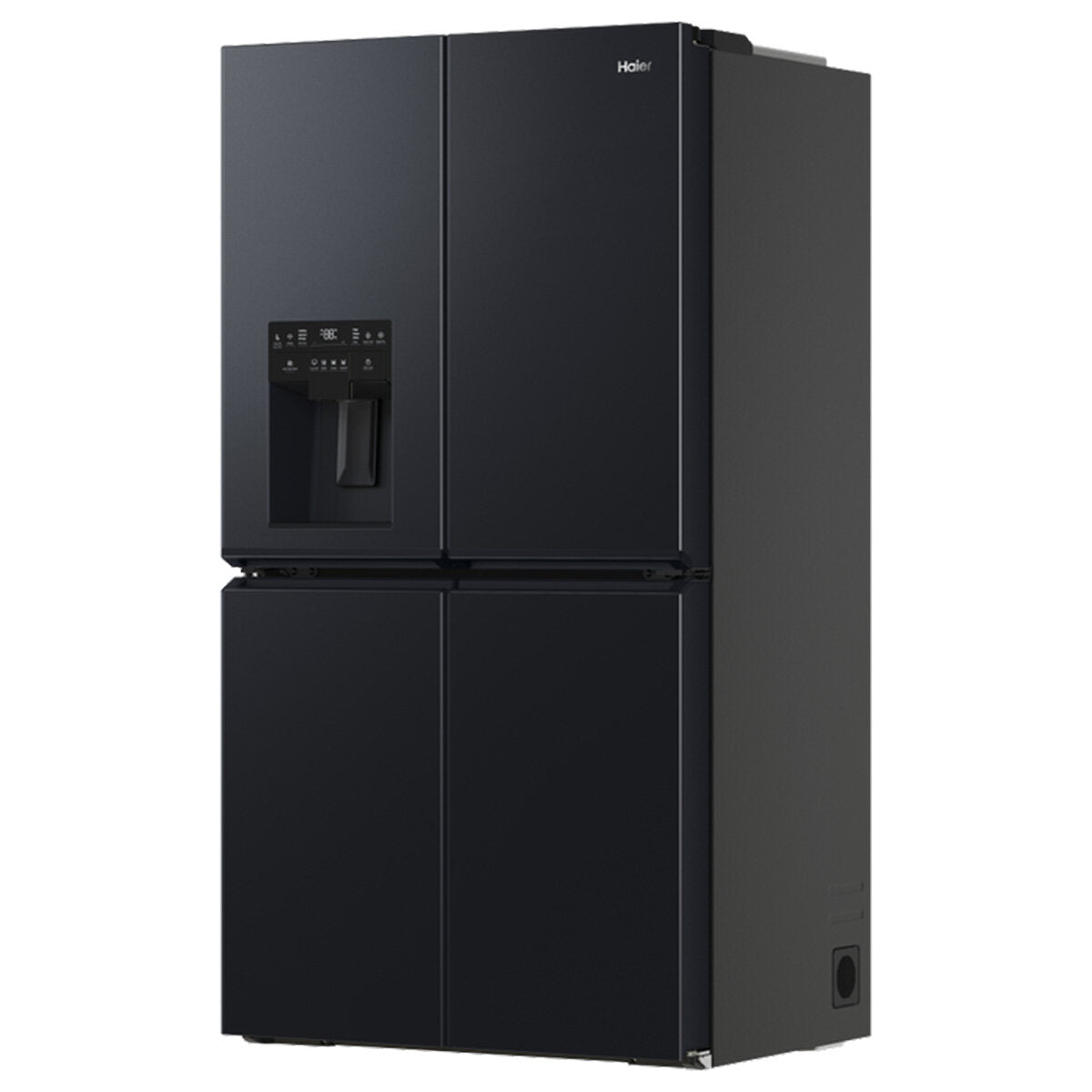 Haier 601L Quad Door Refrigerator with Ice and Water Dispenser - Black Stainless Steel HRF680YZC | Large Capacity French Door Fridge for Family Kitchen, Entertaining & Bulk Grocery Storage