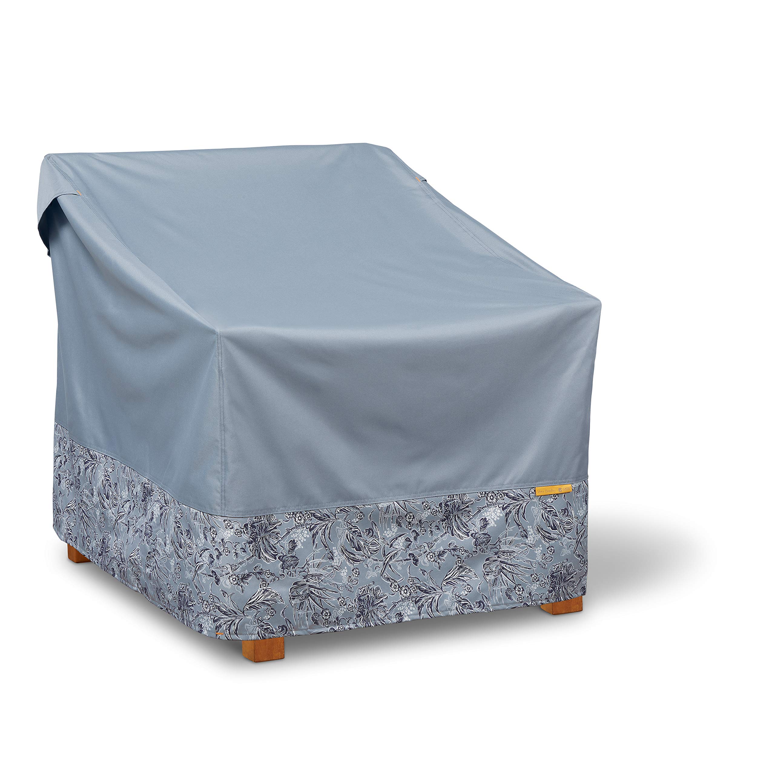 Vera Bradley Waterproof Patio Chair Cover 30x35x32 - Rainforest Toile Gray for Outdoor Furniture Protection