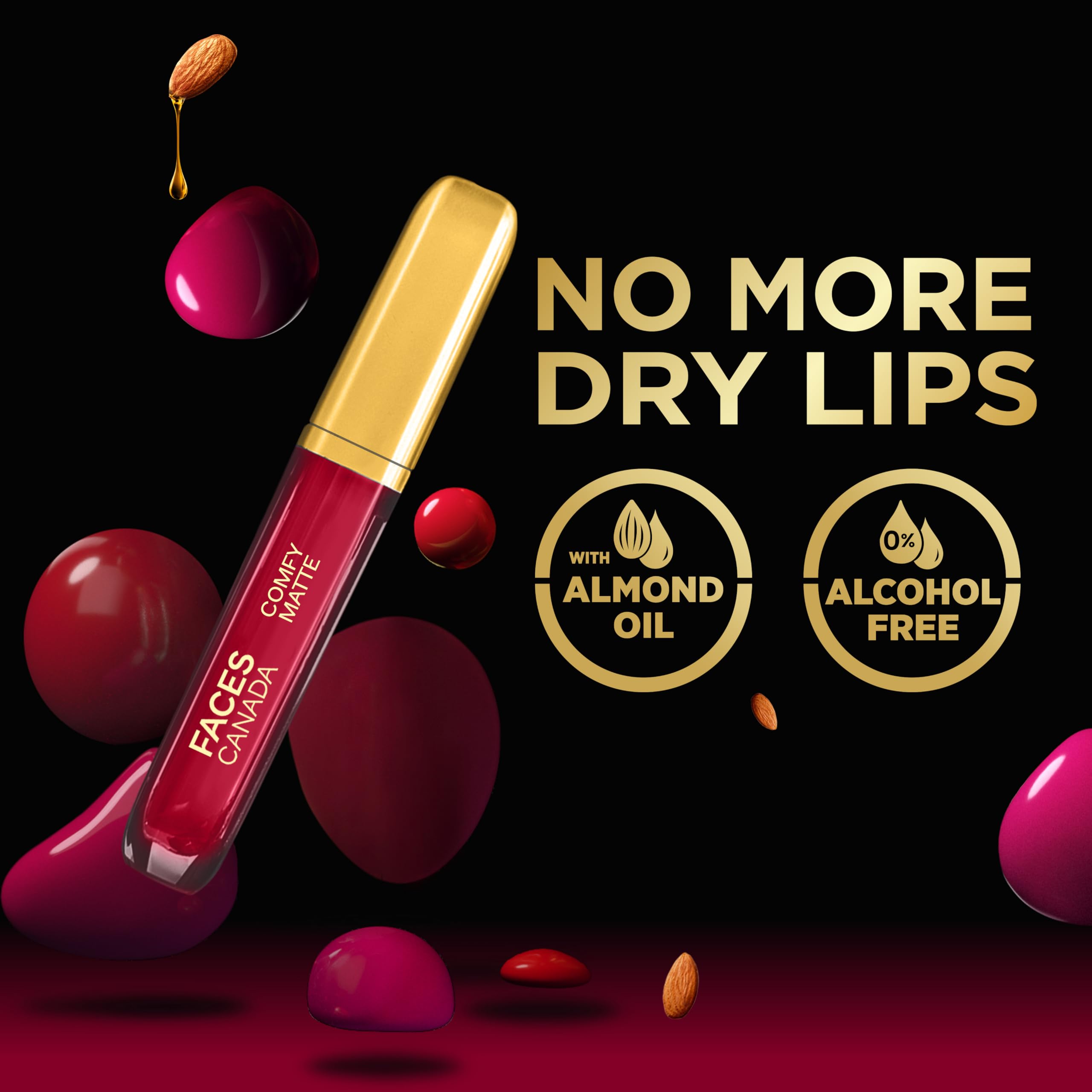 FACESCANADA Comfy Matte Liquid Lipstick - Note To Self 07 (Brown), 3.8 Ml | Long-Lasting 10-Hour Wear | Intense Matte Color | Infused with Almond Oil & Vitamin E | Ultra-Smooth Formula | No Dryness or Alcohol | Perfect for Everyday Wear, Date Nights & Special Occasions