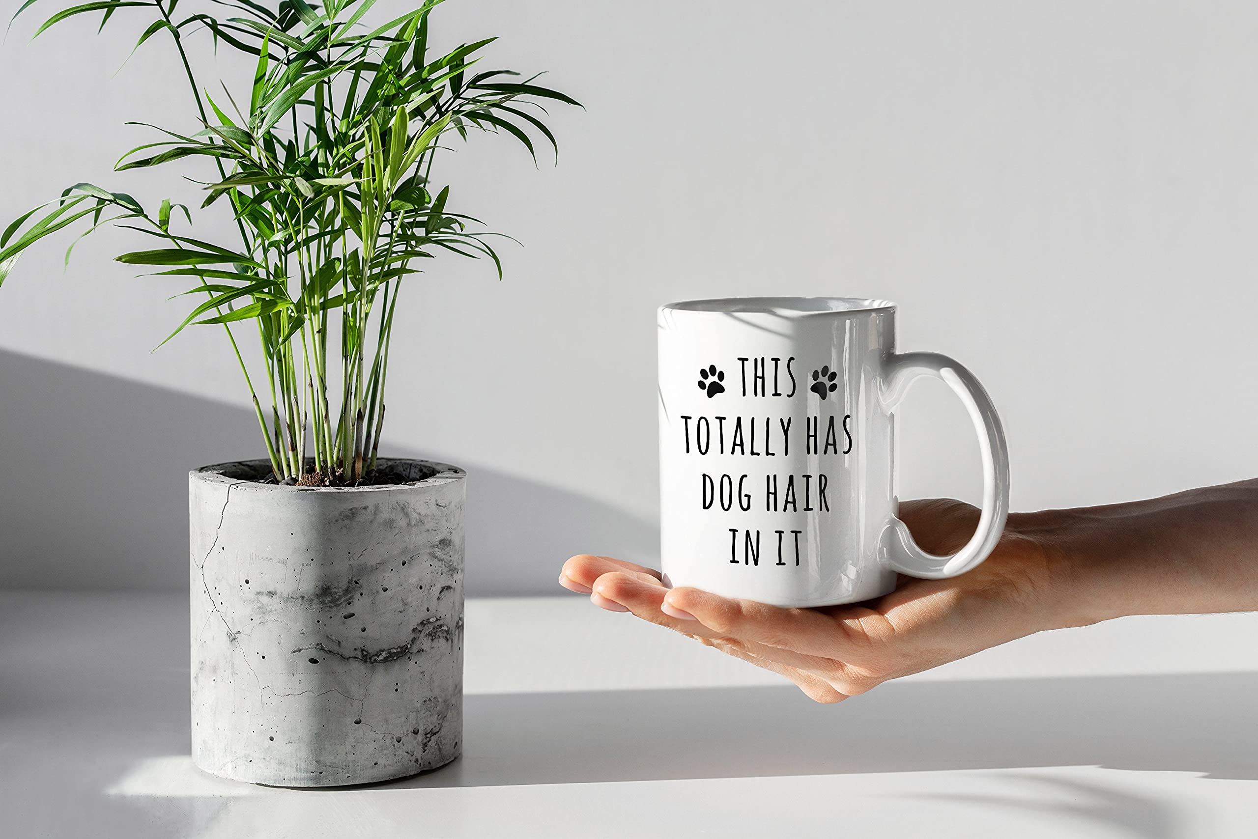 Funny Dog Hair Coffee Mug - 11oz Ceramic Cup for Dog Lovers | Perfect Gift for Dog Moms & Dads | Great for Coffee, Tea & Hot Drinks at Home or Office
