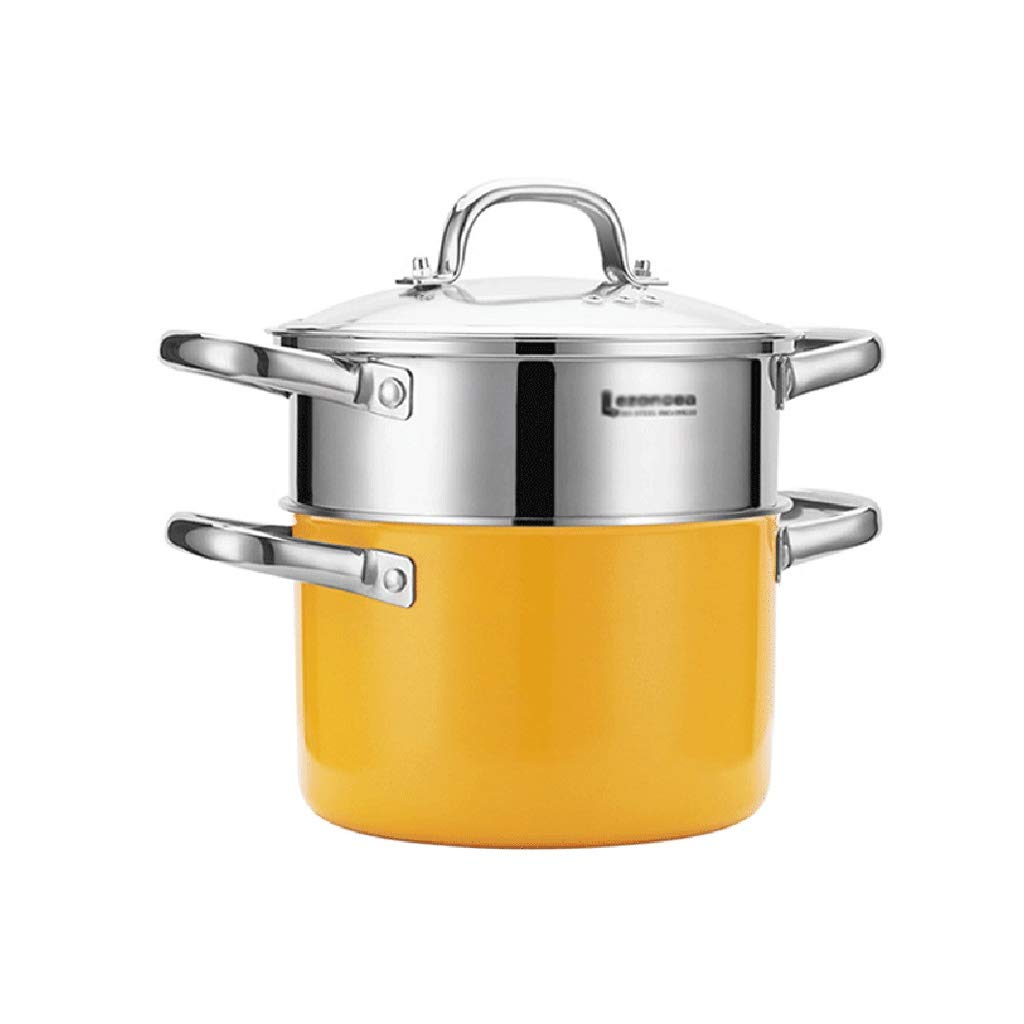 Premium 304 Stainless Steel Mini Steamer Pot with Lid - Small Saucepan, Soup Pot & Noodle Cooker for Induction & Gas Stoves | Perfect for Steaming Vegetables, Dumplings & Cooking Single-Serve Meals