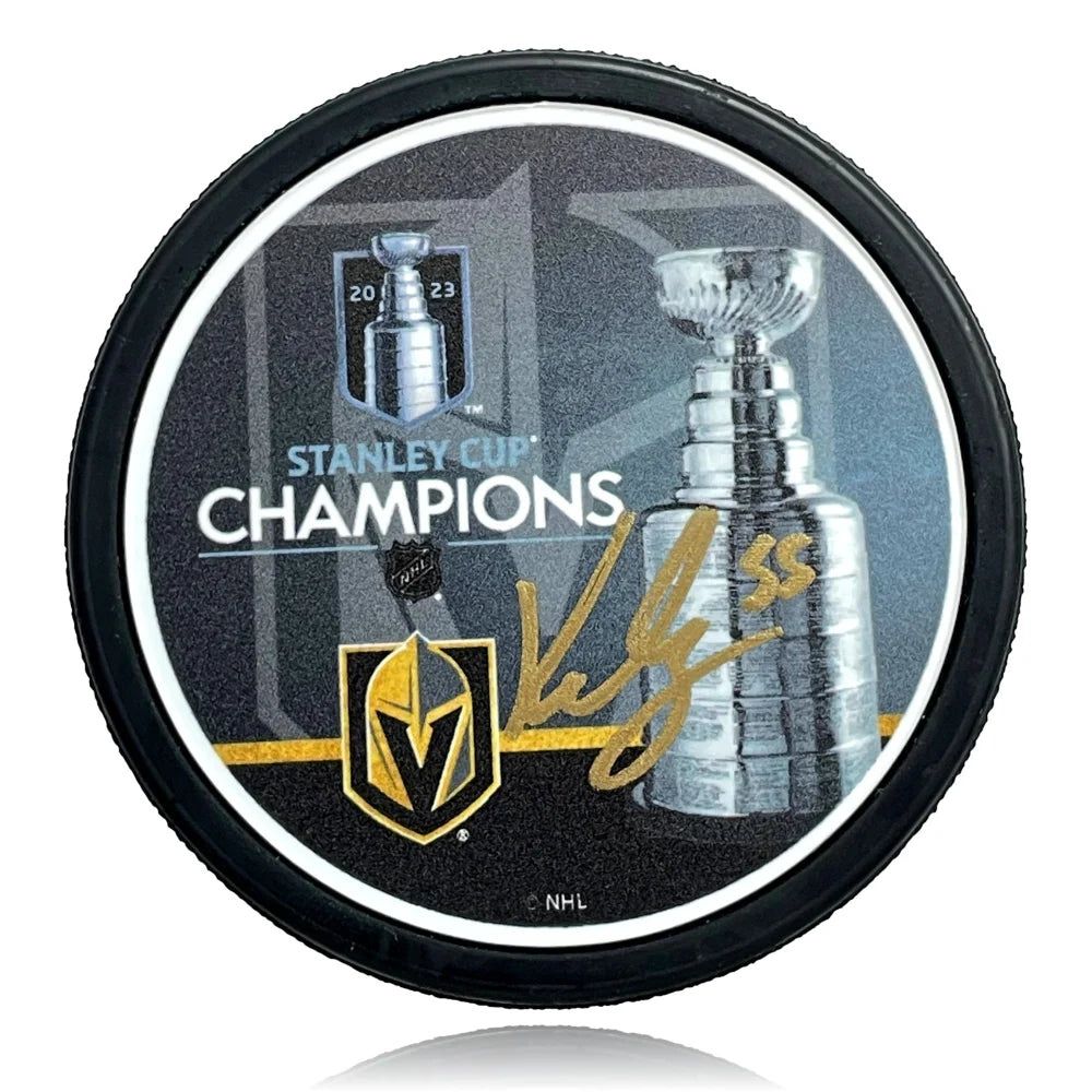 Keegan Kolesar Autographed Vegas Golden Knights Stanley Cup Hockey Puck - Certified COA & IGM Authentic - Perfect for NHL Fans, Sports Memorabilia Collectors & Hockey Gift Ideas