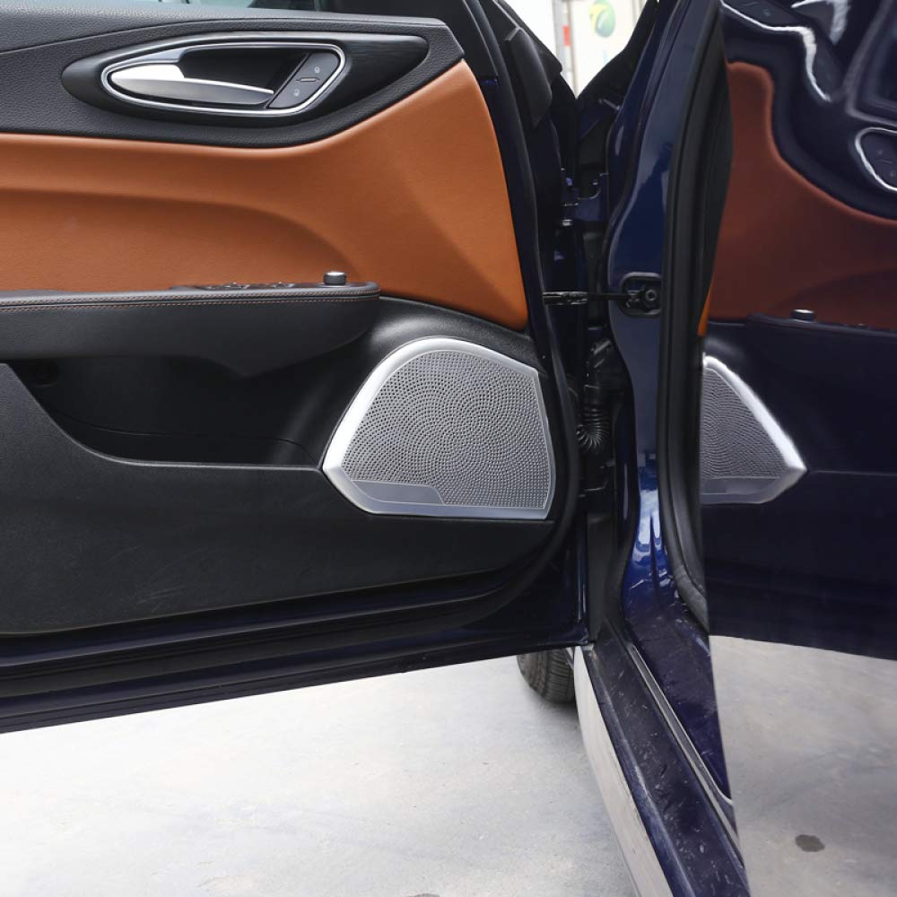 Alfa Romeo Giulia 2017-2020 Door Speaker Cover Trim - Premium Car Interior Accessories for Enhanced Sound & Style - Perfect for Car Upgrades & Audio System Enhancement