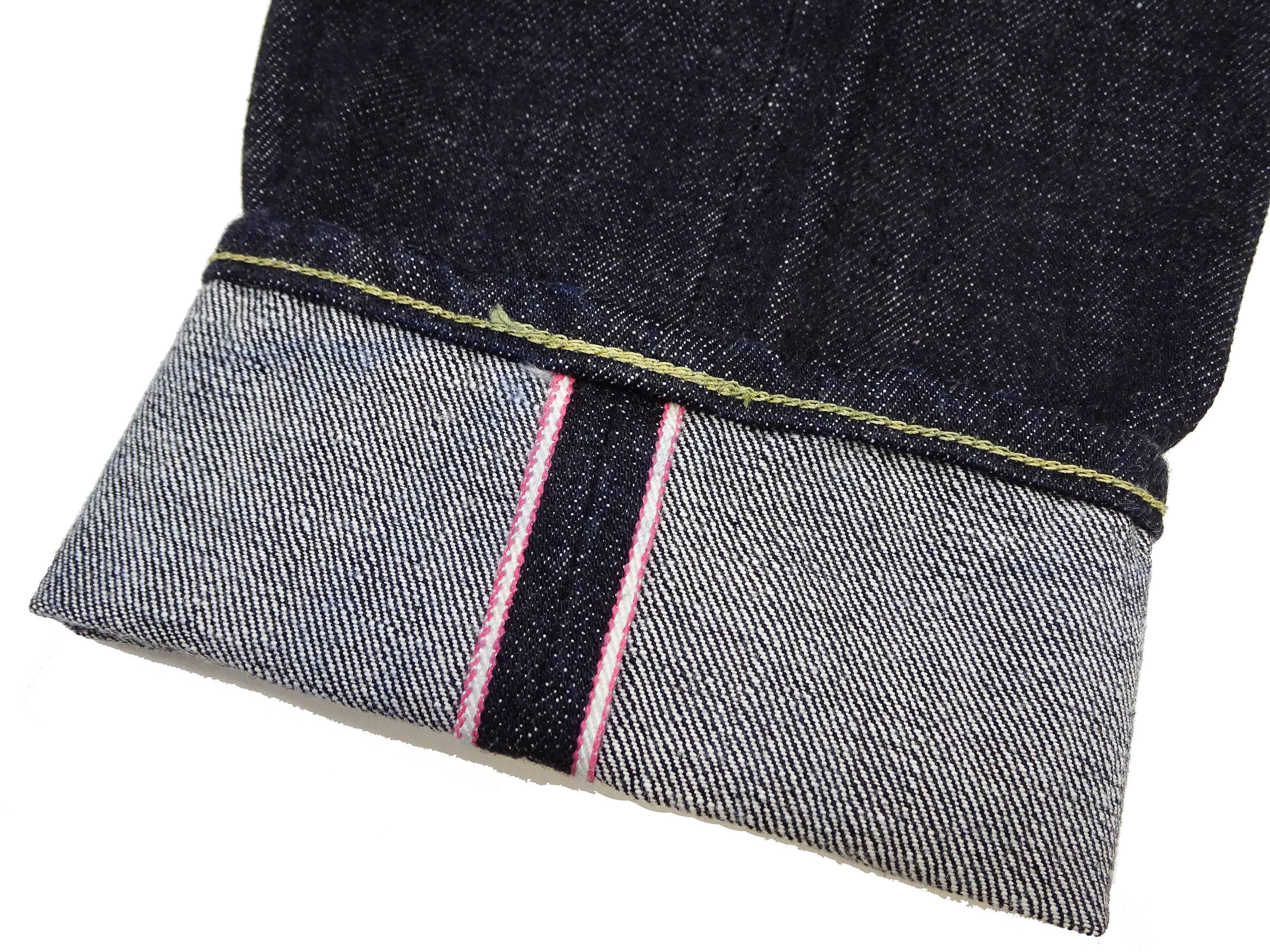 Momotaro Jeans #200 Double Stripe Paint Men's Regular Tapered Fit Zip Fly Denim Pants - 14.7oz Zimbabwean Cotton Deep Indigo One Wash (MMJZ0201) | Premium Raw Selvedge Jeans for Casual Wear & Street Style