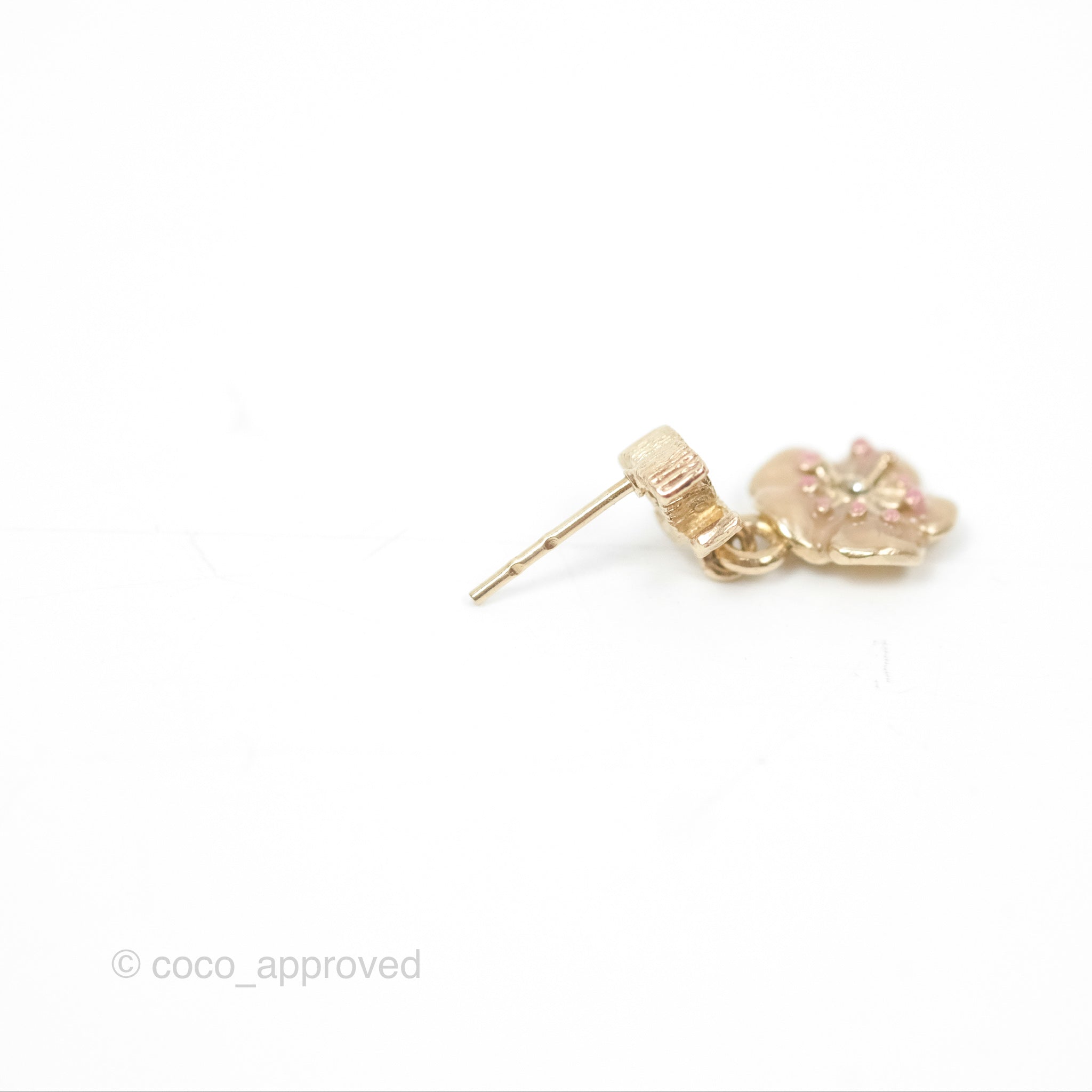 Chanel CC Camellia Drop Earrings - Gold Tone 13C - Luxury Fashion Jewelry for Women | Perfect for Parties, Weddings & Special Occasions