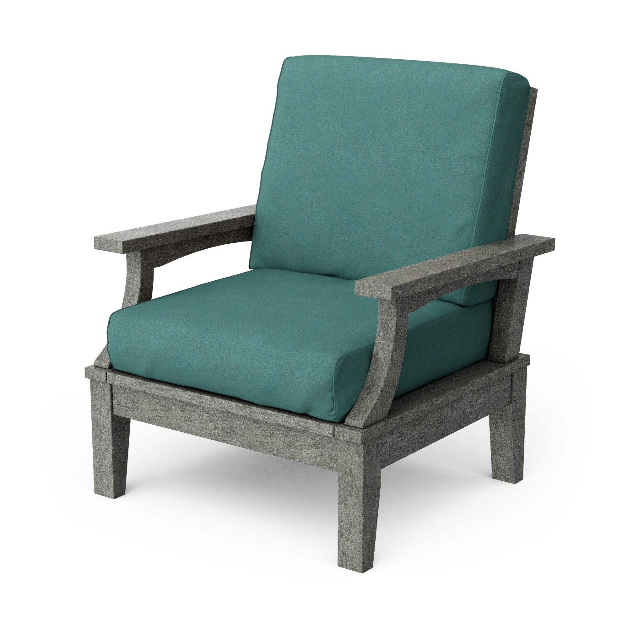 Heritage Deep Seating Patio Chair with Weather-Resistant Cushions - Outdoor Lounge Furniture for Garden, Poolside & Backyard Relaxation