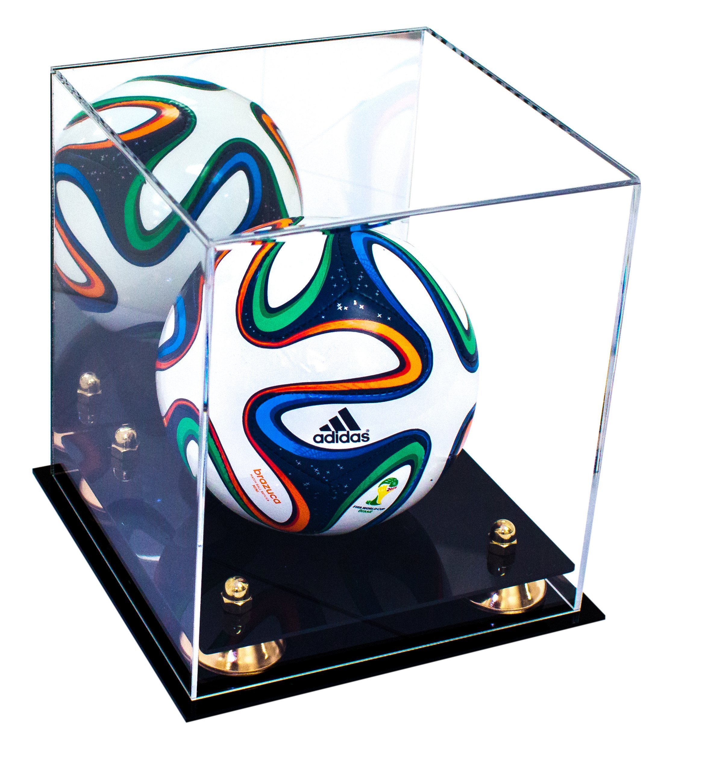 Mini Acrylic Soccer Ball Display Case - Perfect for Collectibles, Memorabilia & Miniature Sports Decor - Great for Shelves, Desks & Gift Boxes