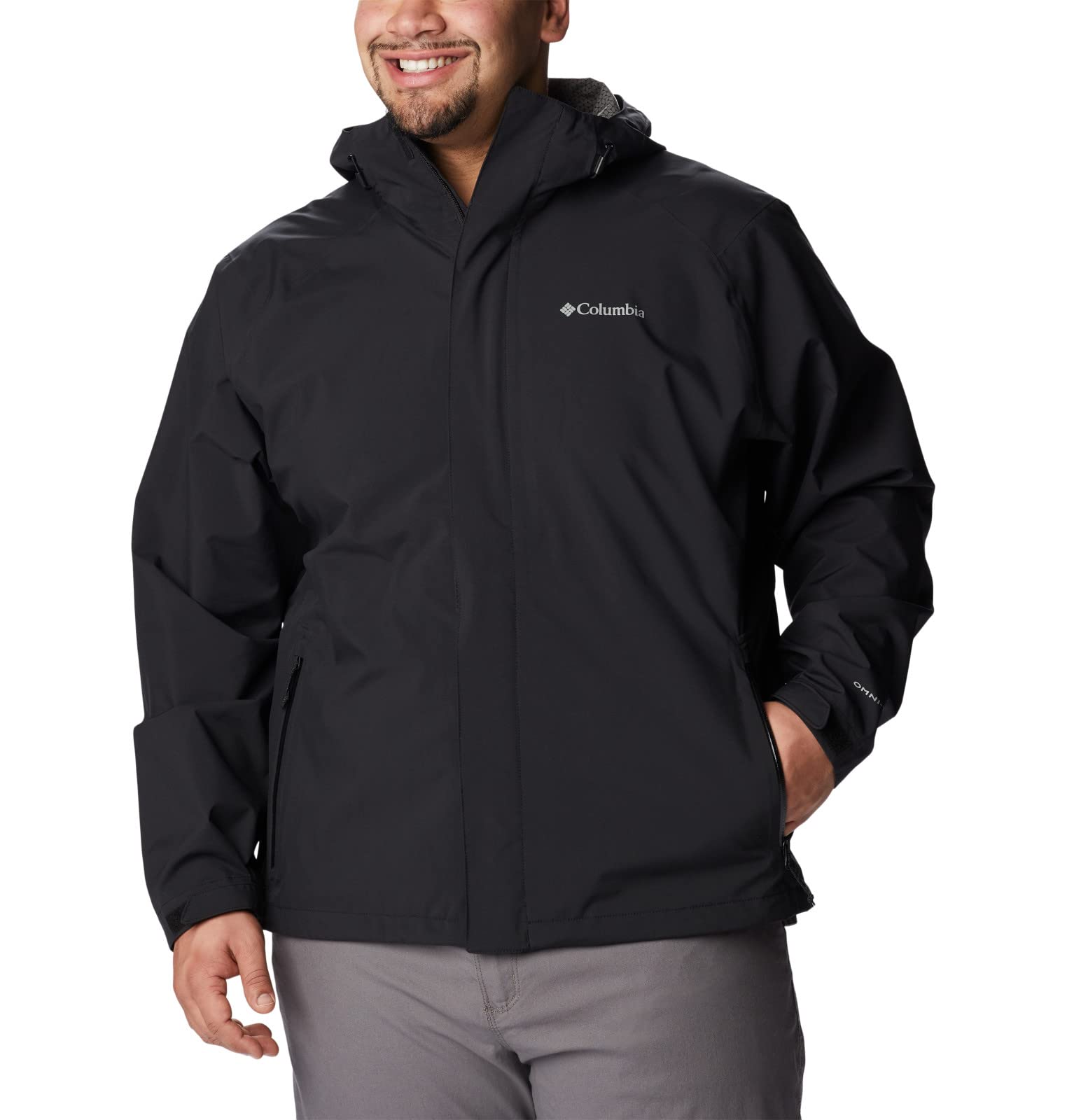 Columbia Men's Earth Explorer Waterproof Hiking Shell Jacket - Lightweight & Breathable for Outdoor Adventures, Camping, and Travel