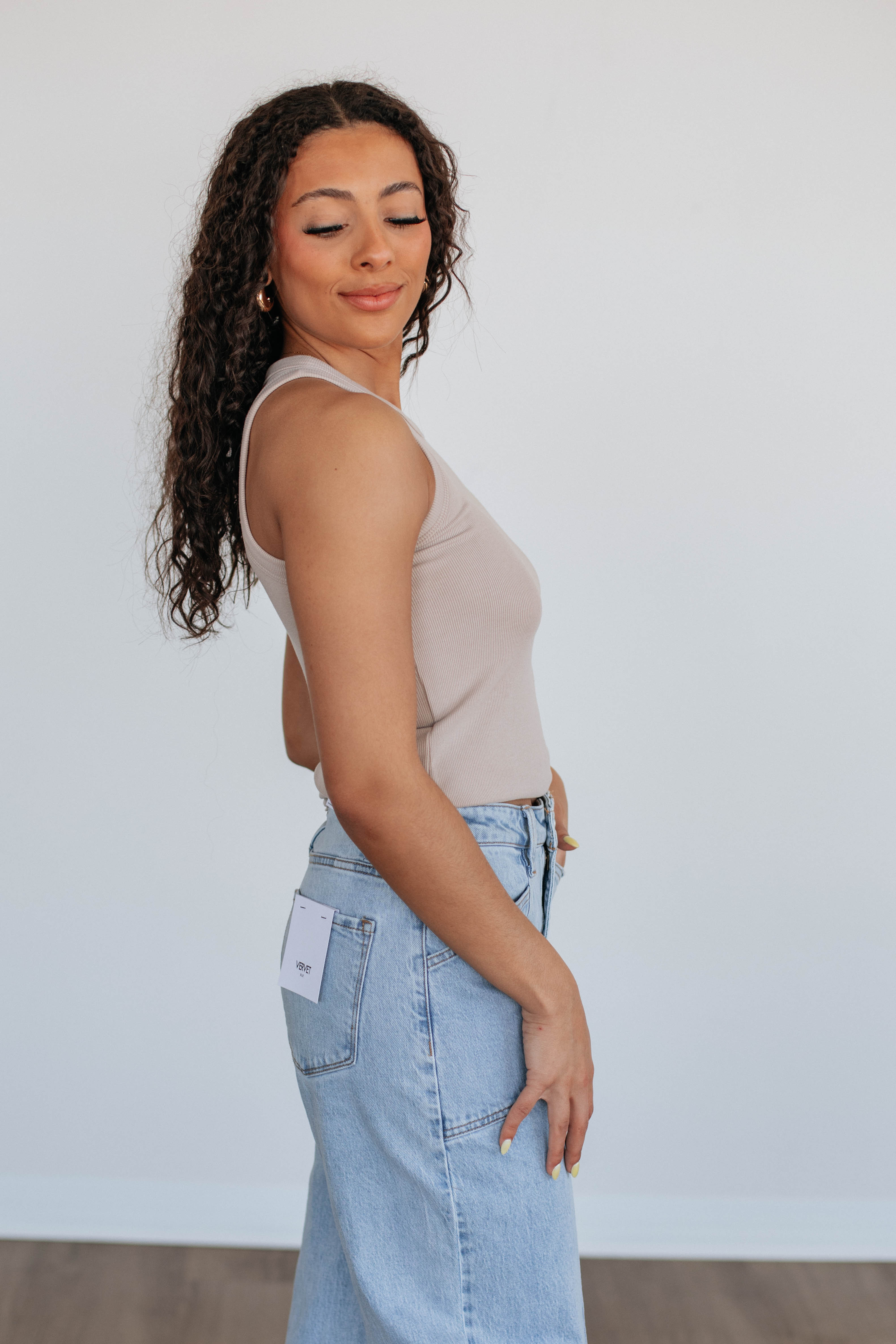 Dixon Ribbed Tank Shell - Women's Slim Fit Ribbed Crop Top for Summer - Perfect for Casual Wear, Beach Outfits, and Layering