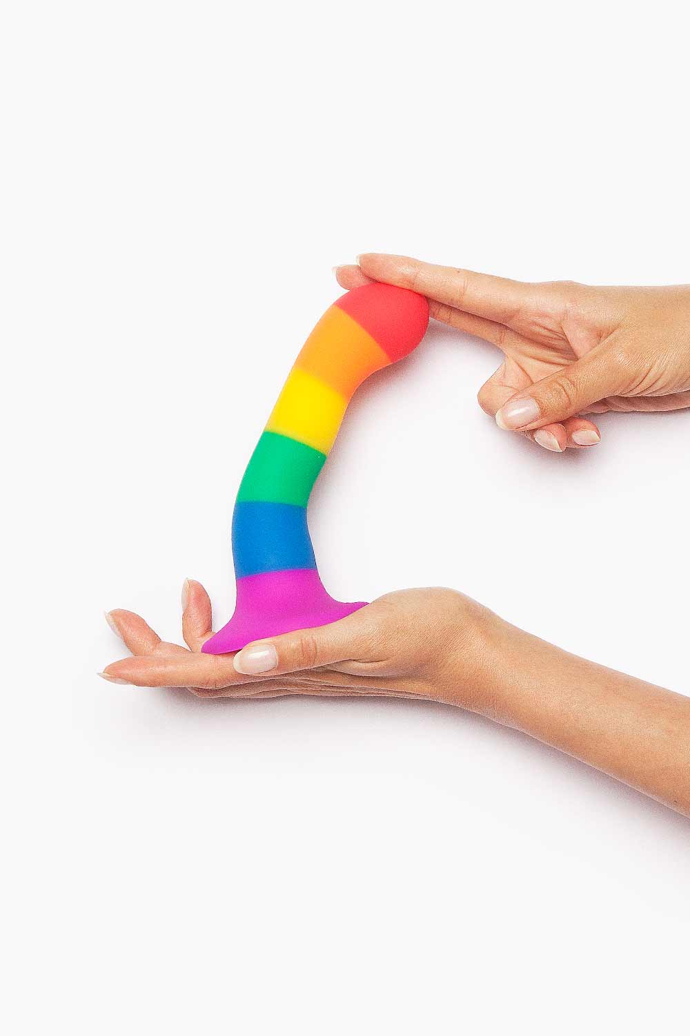 COLOURS WAVE PRIDE Silicone Dildo 6 Inch (15.24 cm) - Realistic Adult Toy for Couples & Solo Play, LGBTQ+ Friendly, Waterproof & Body-Safe