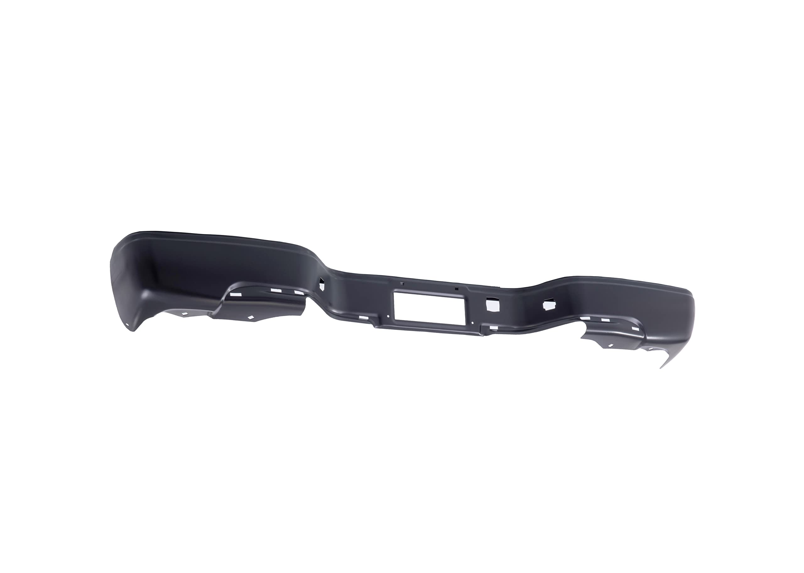 Black Rear Step Bumper Face Bar for Chevy Silverado 1500/GMC Sierra 1999-2007 - Heavy Duty Replacement Bumper Compatible with HD 2500/3500 Models - Perfect for Off-Roading, Towing & Truck Upgrades